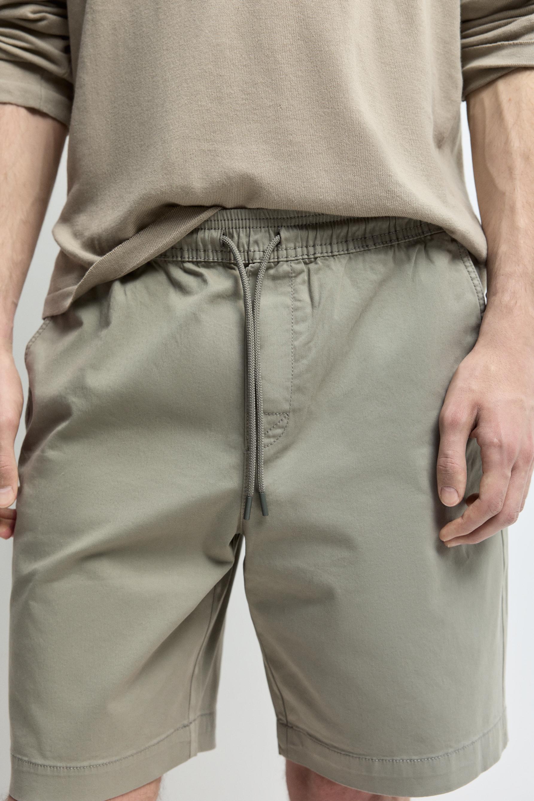 Jogger Bermuda shorts — KHAKI