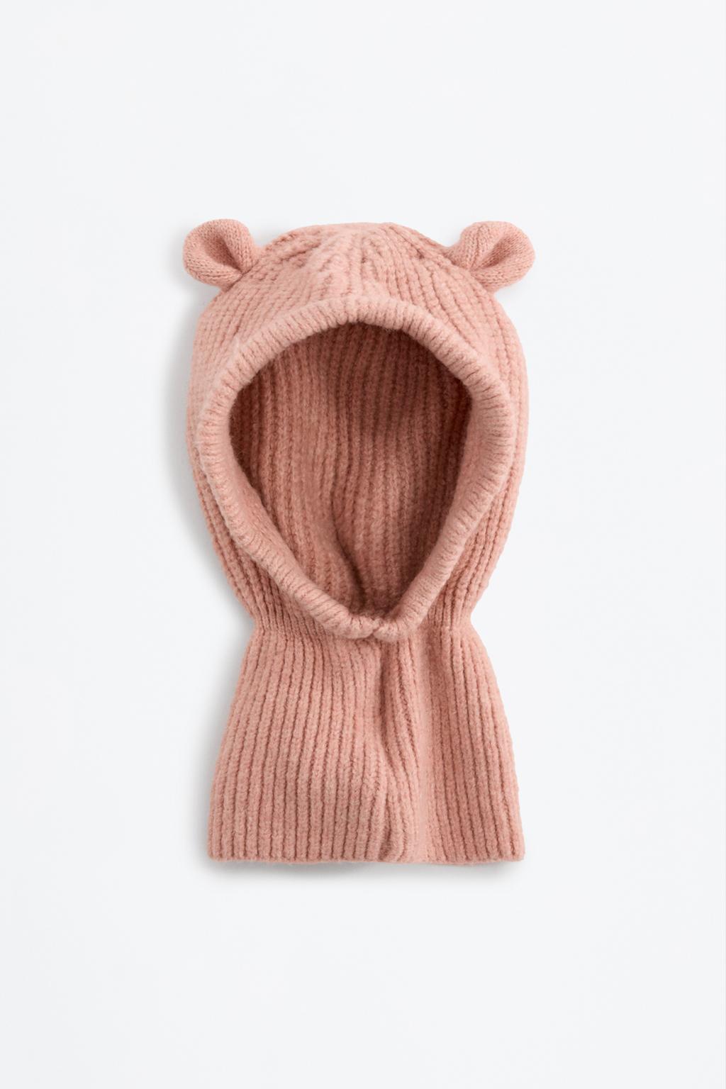 Knit balaclava with ears