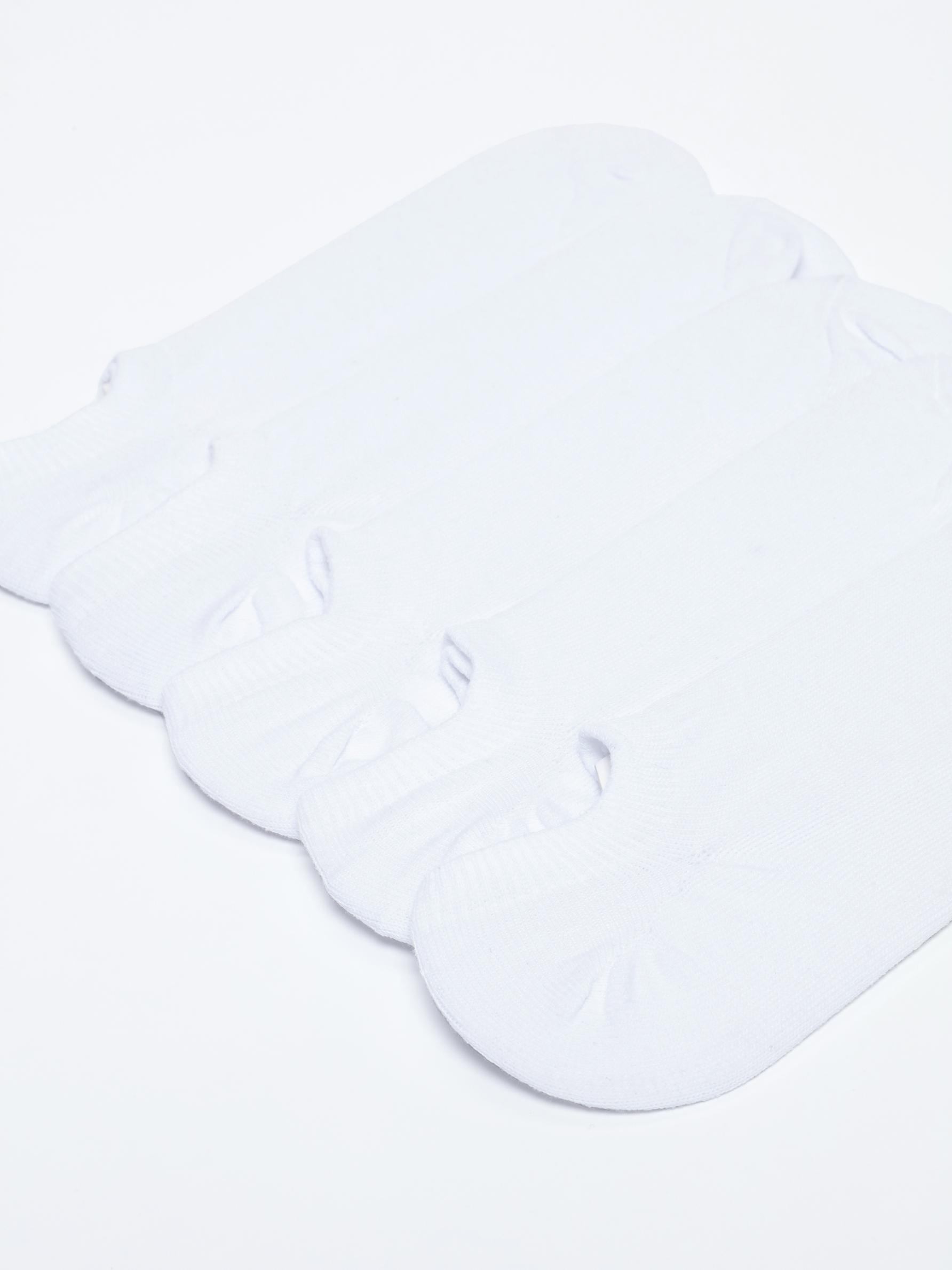 No-show socks (Pack 5) — WHITE