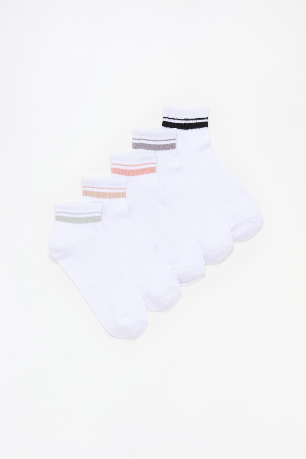 Pack 5 calcetines cortos rayas