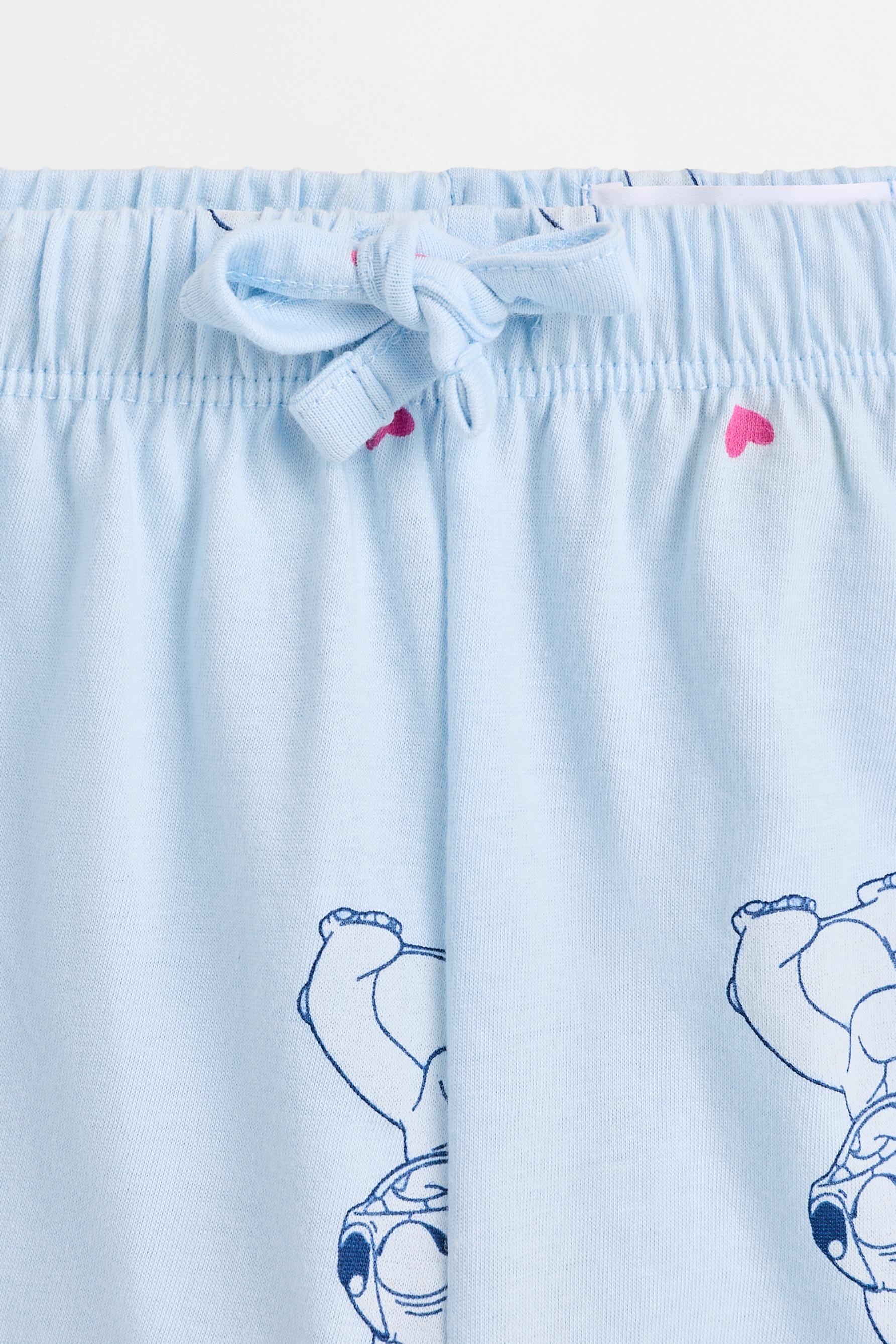 Stitch ©Disney short pyjamas with eye mask — PALE BLUE