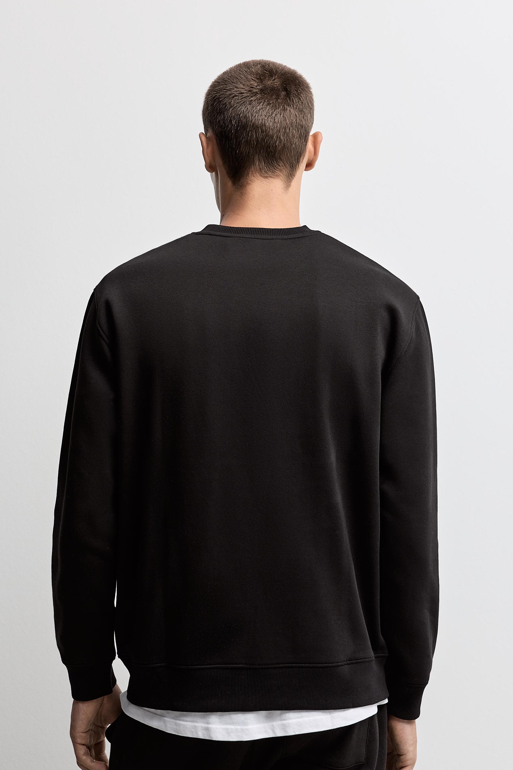 Basic sweatshirt — BLACK