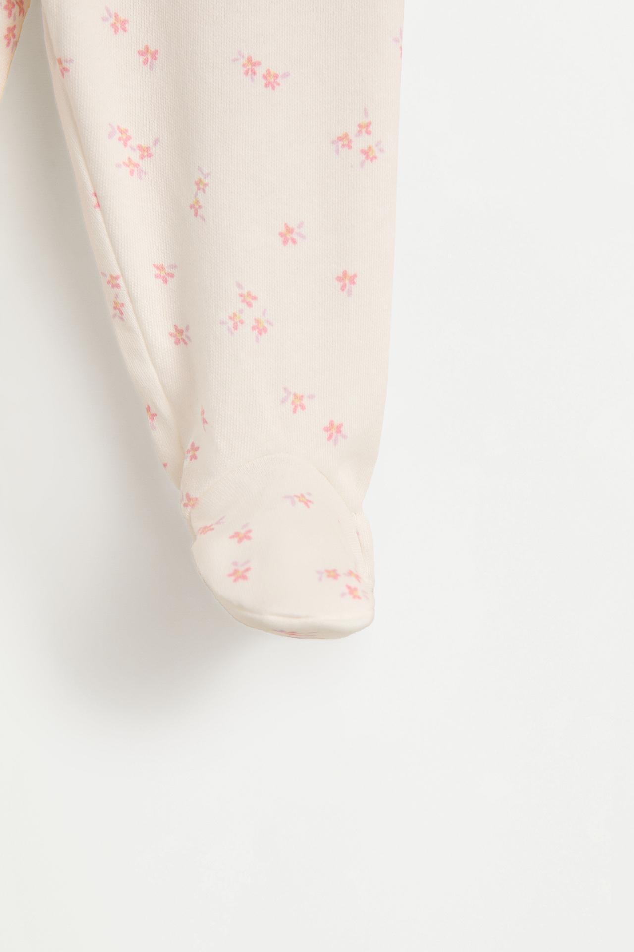 Interlock bodysuit, footed leggings and beanie set — PINK