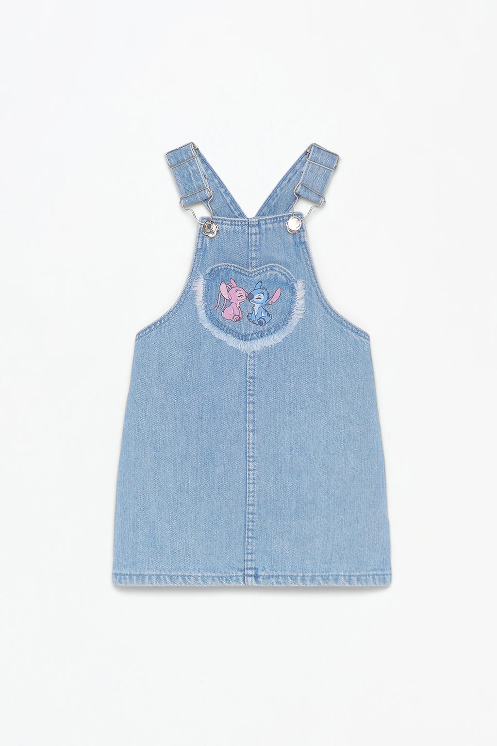 Stitch and Angel ©Disney denim pinafore dress