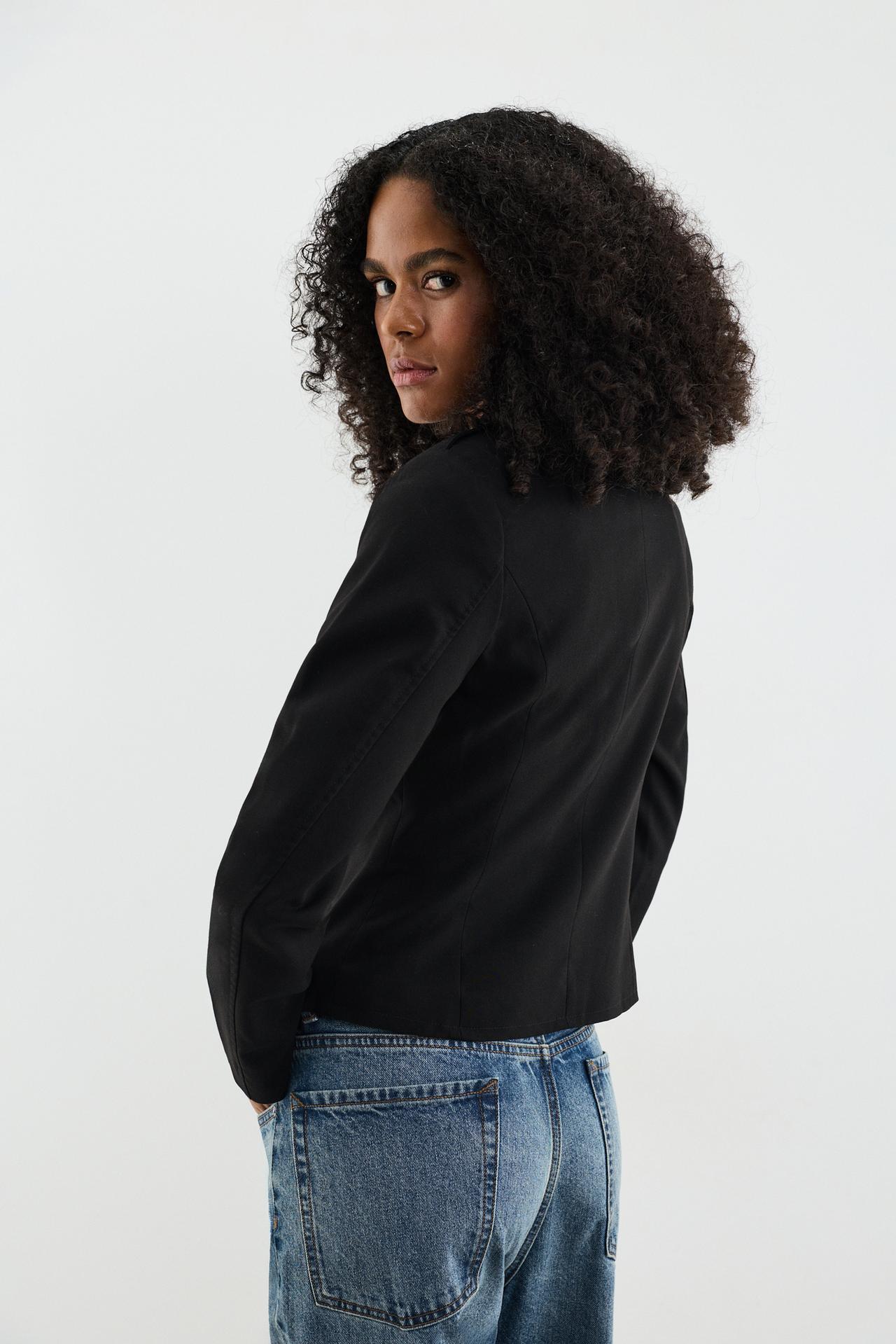 Blazer with buttons — BLACK