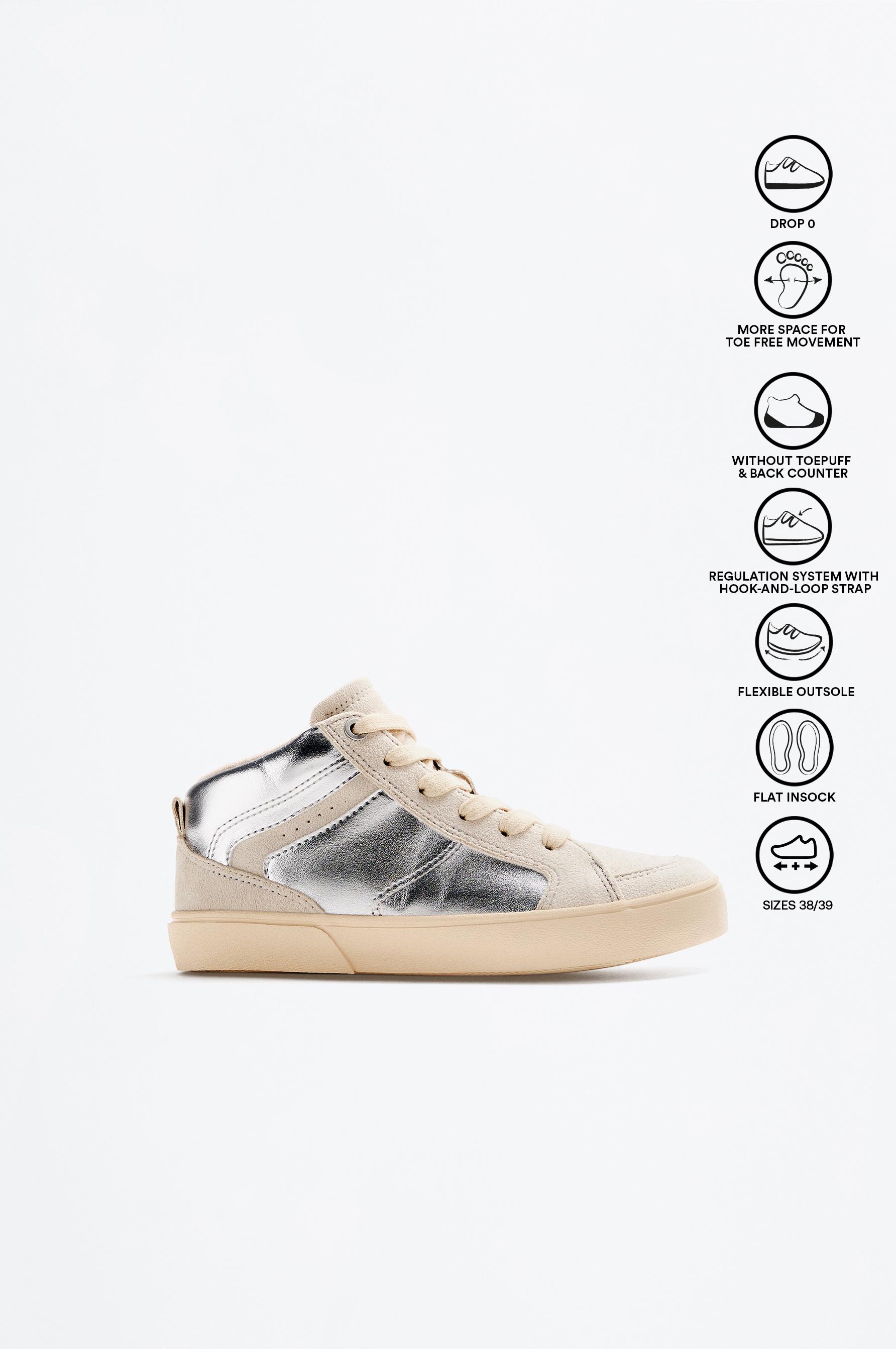 Zapatilla Barefoot metalizada