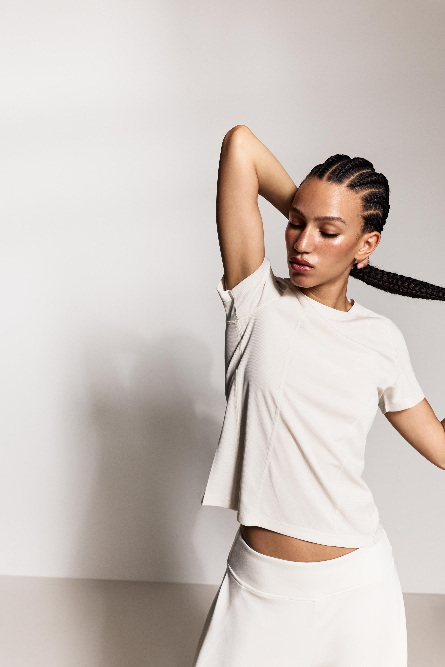 Seamed sports T-shirt — OFF WHITE
