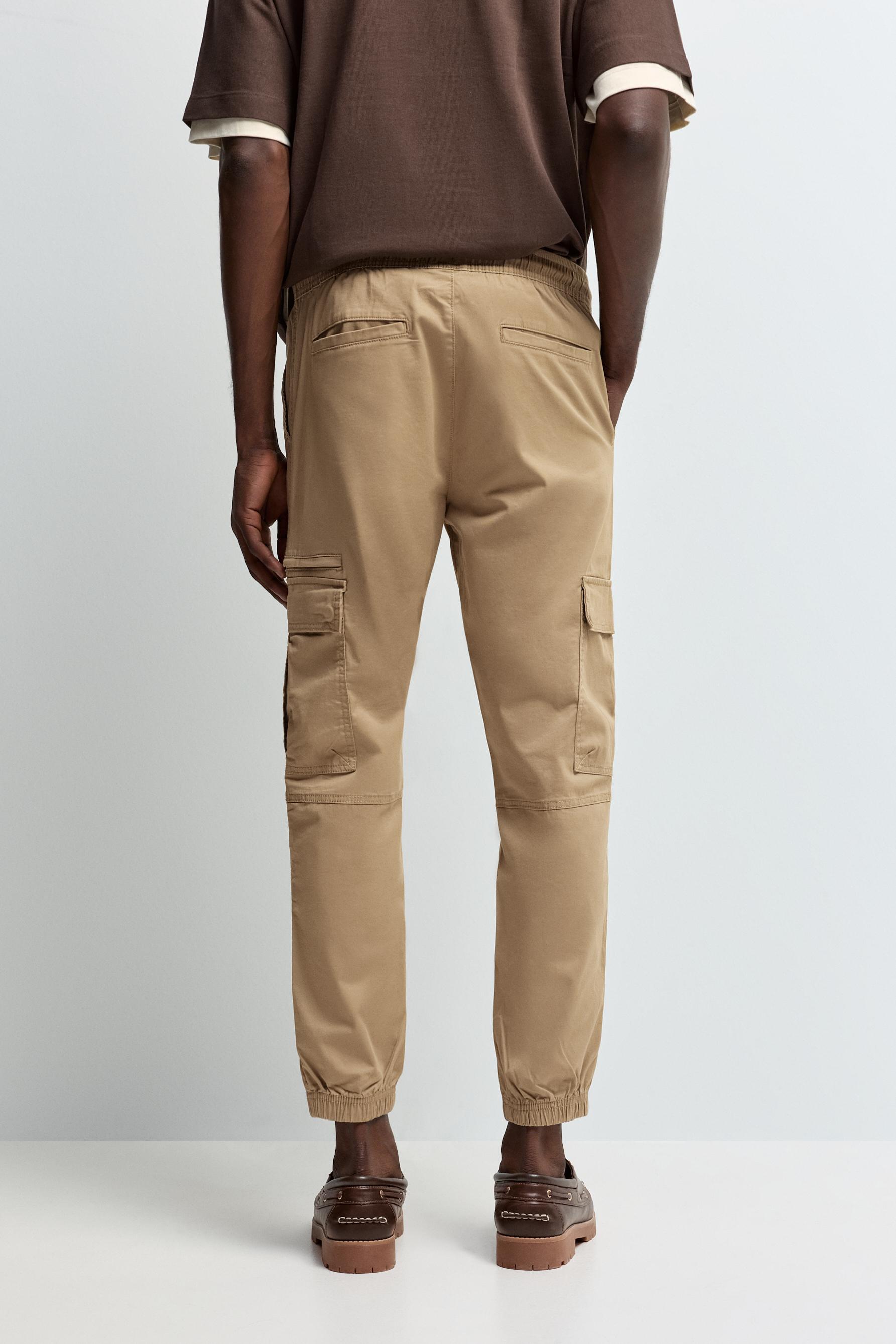 Cargo jogger trousers — DARK OCHRE