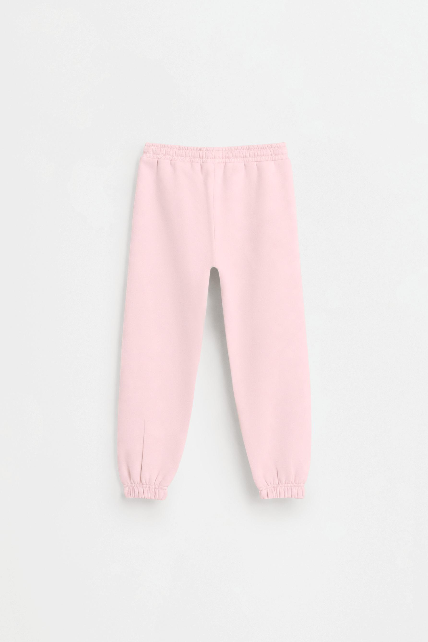 Pack of 2 plain plush trousers — PASTEL PINK