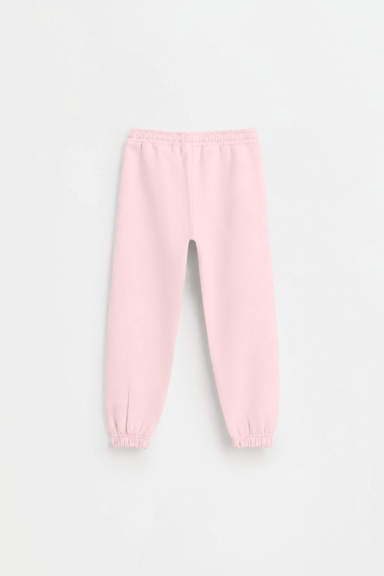 Pack of 2 plain plush trousers — PASTEL PINK