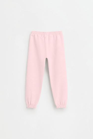 Pack of 2 plain plush trousers — PASTEL PINK 3