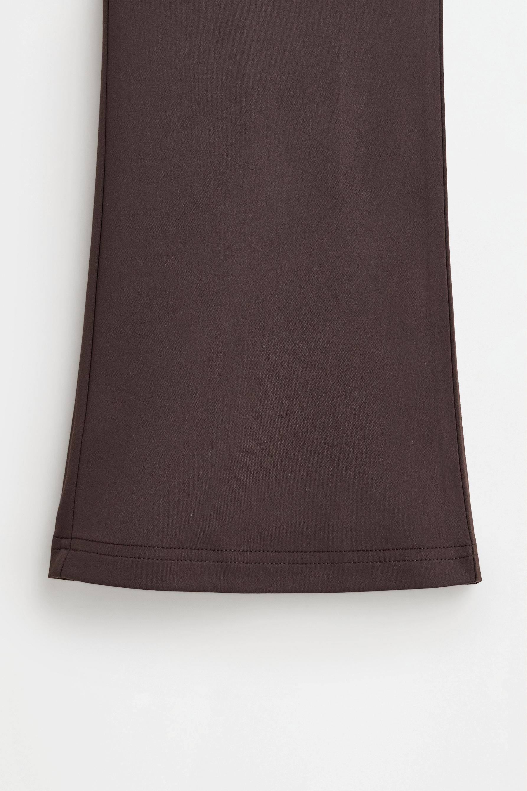 Sports bell-bottom leggings — CHOCOLATE