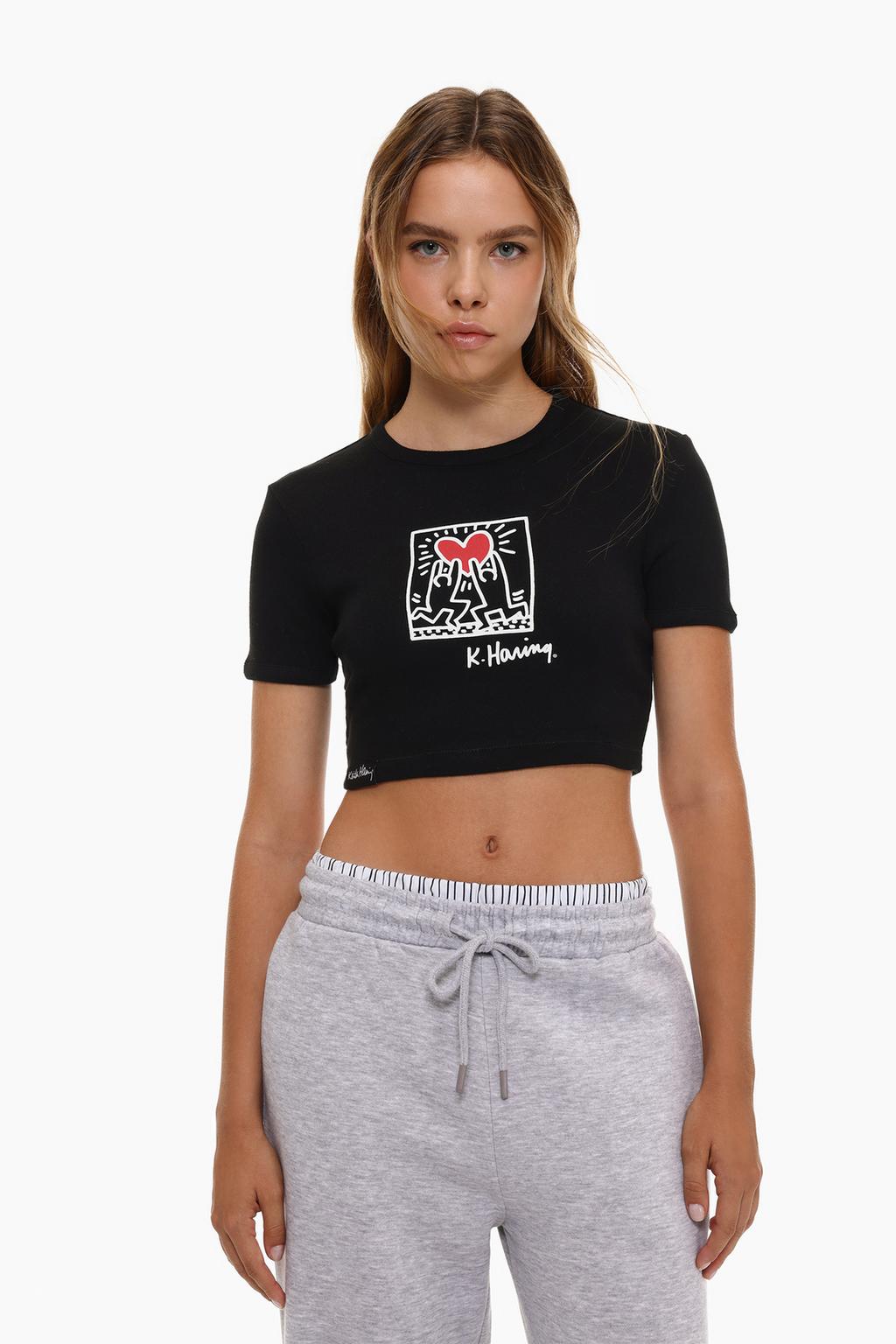 Camiseta cropped Keith Haring™