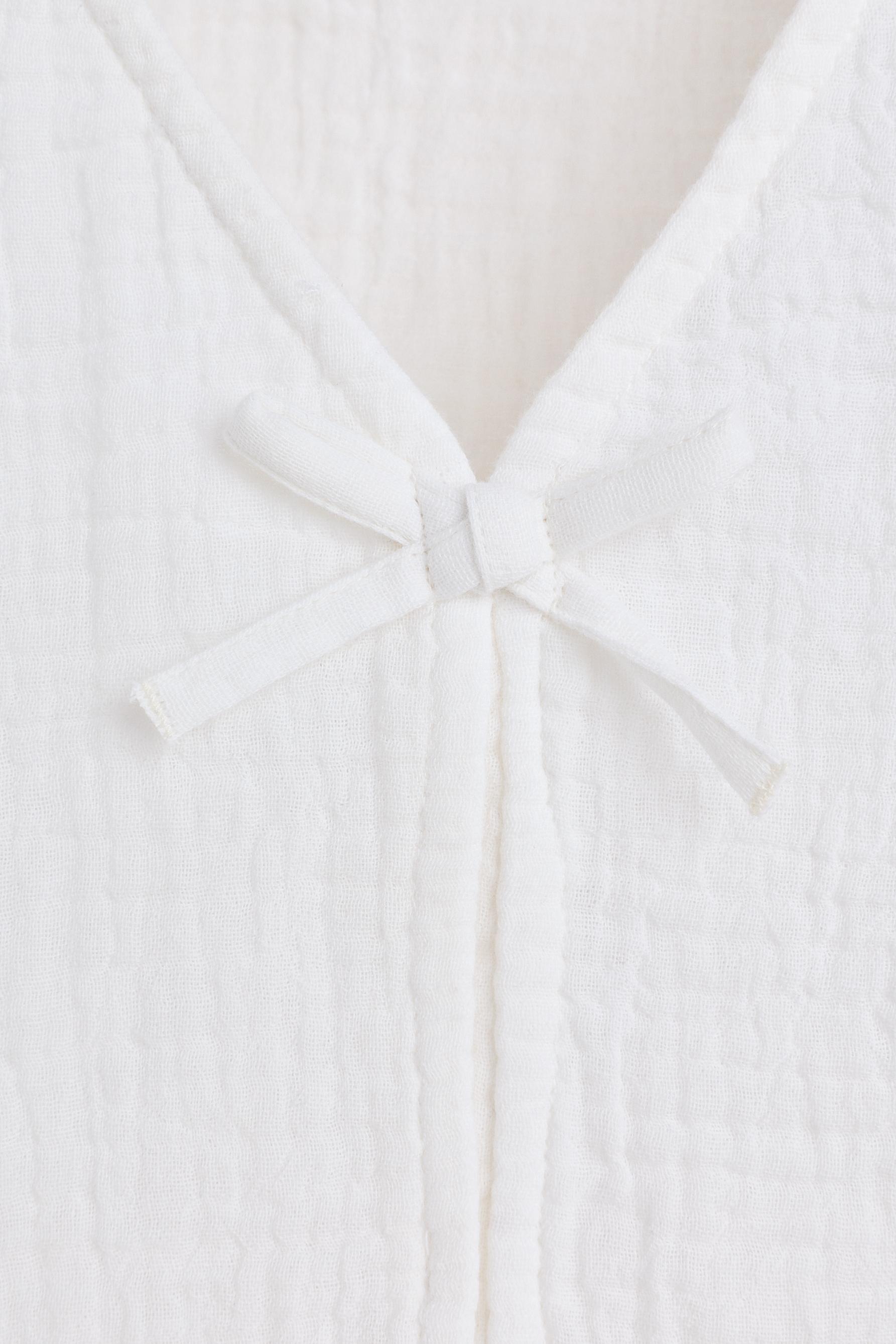Swiss embroidery vest — OFF WHITE