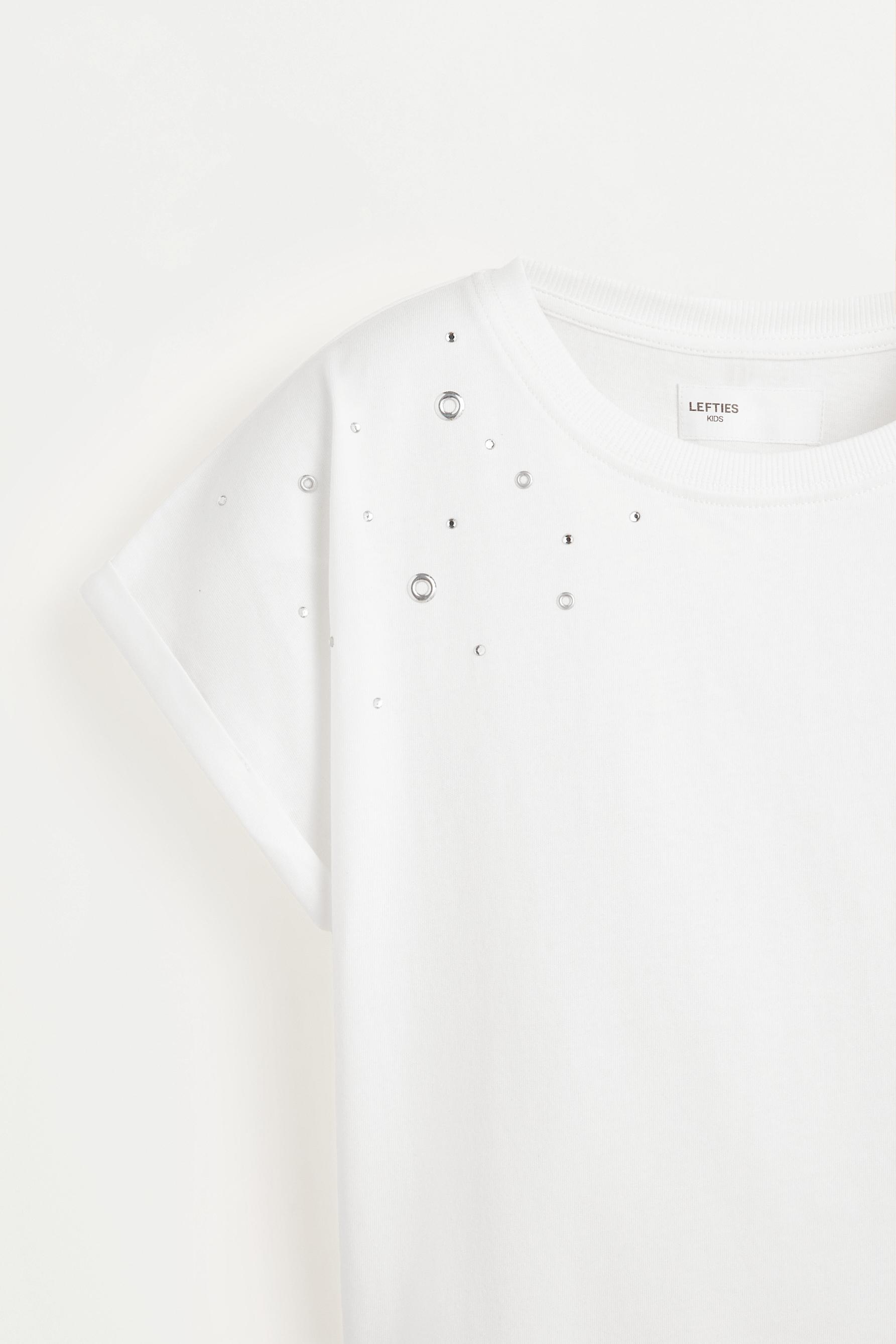 Stud and ring T-shirt — OFF WHITE