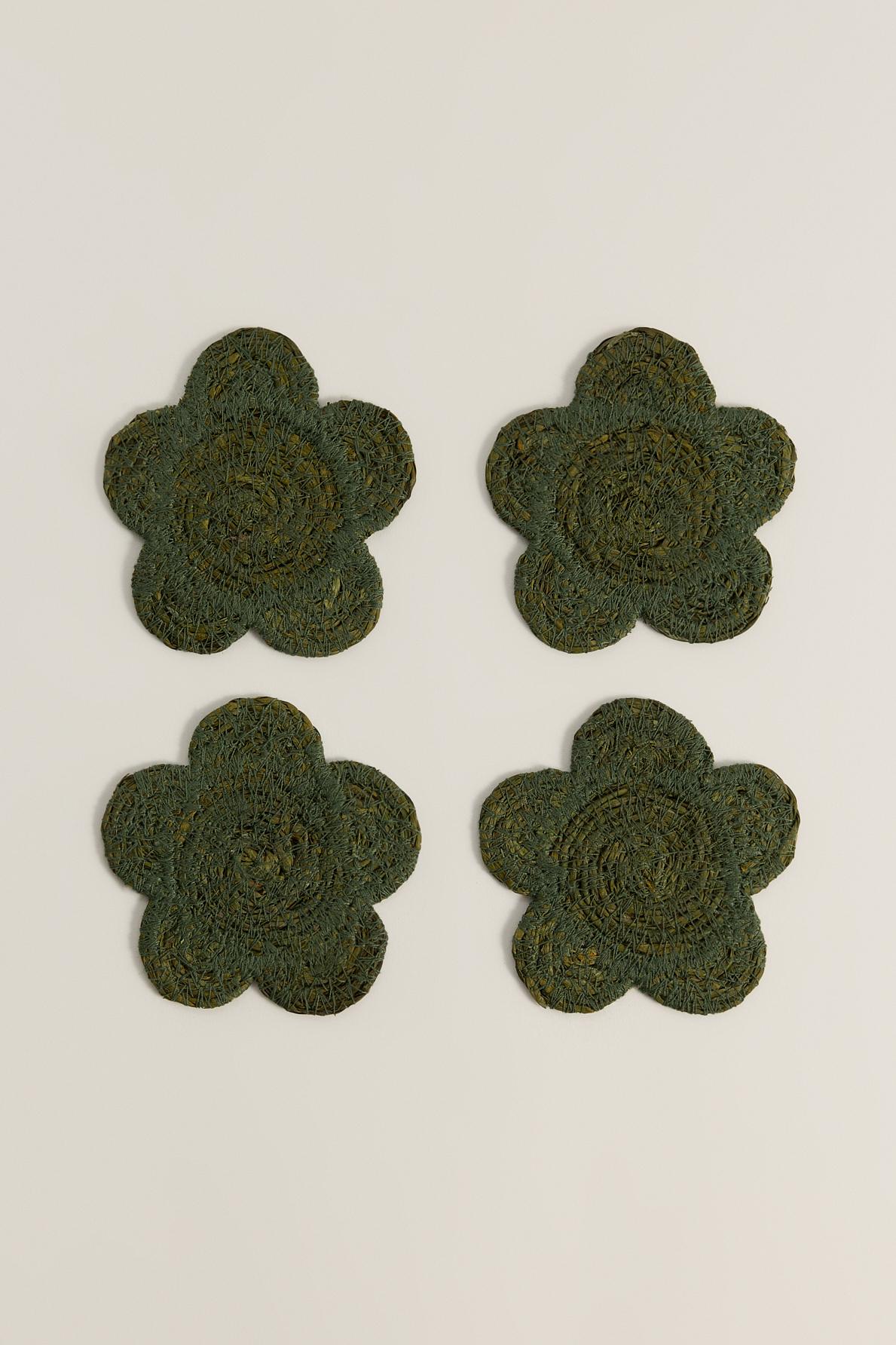 Pack 4 posavasos flor