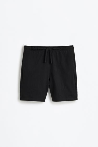 Basic tracksuit Bermuda shorts — BLACK 6