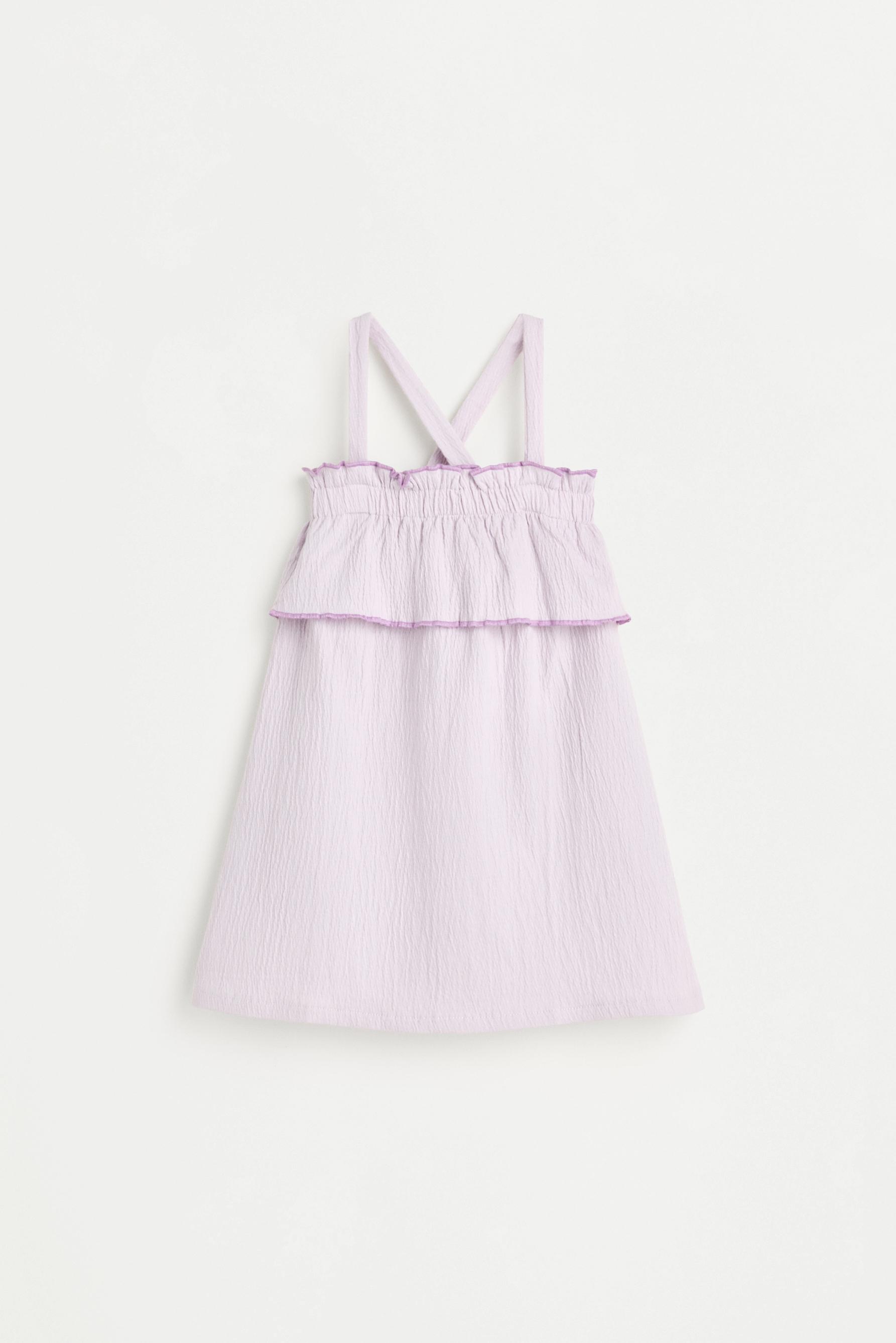 Ruffled dress — PASTEL MAUVE