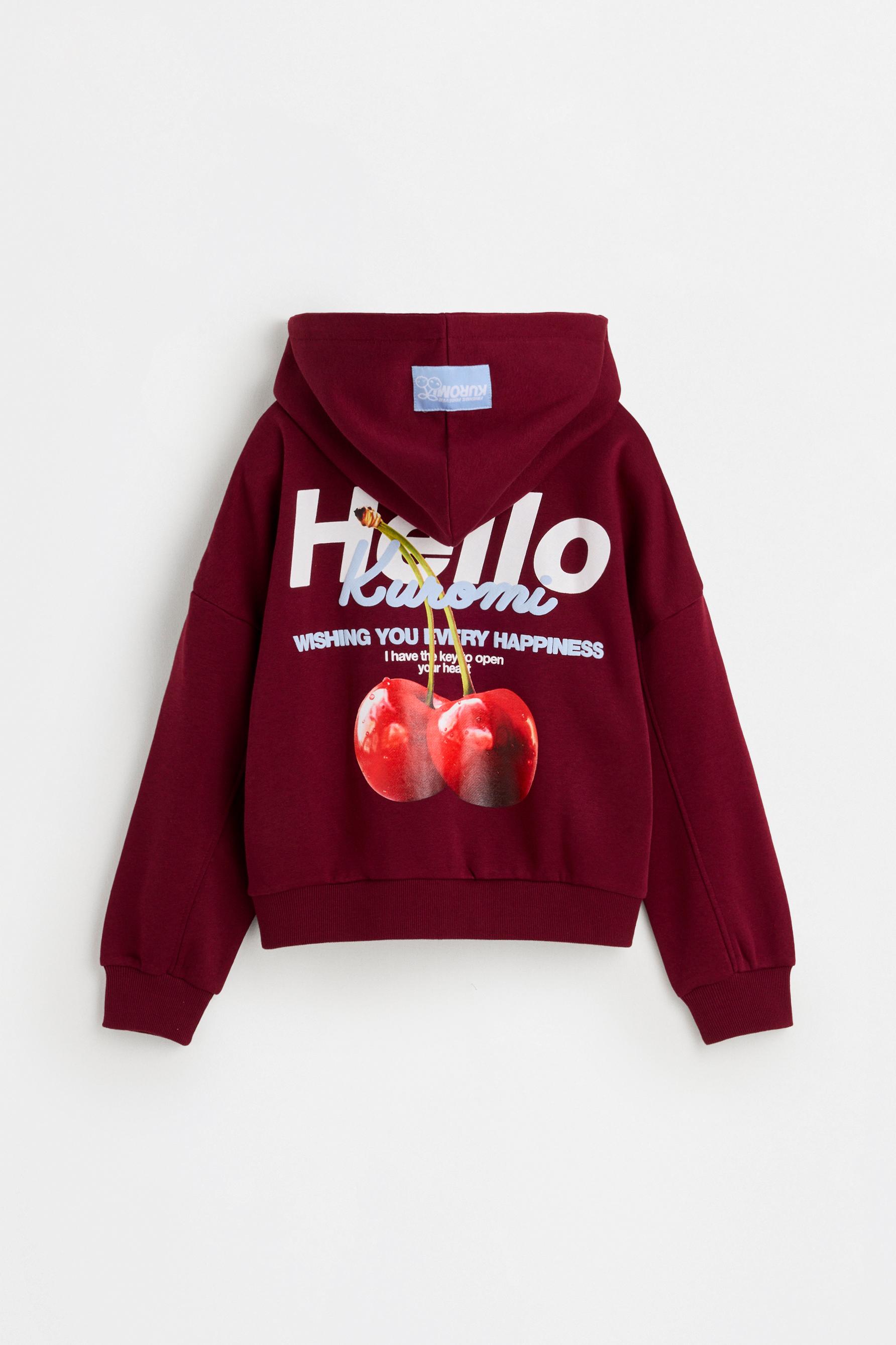 Kuromi ©SANRIO hoodie — BURGUNDY