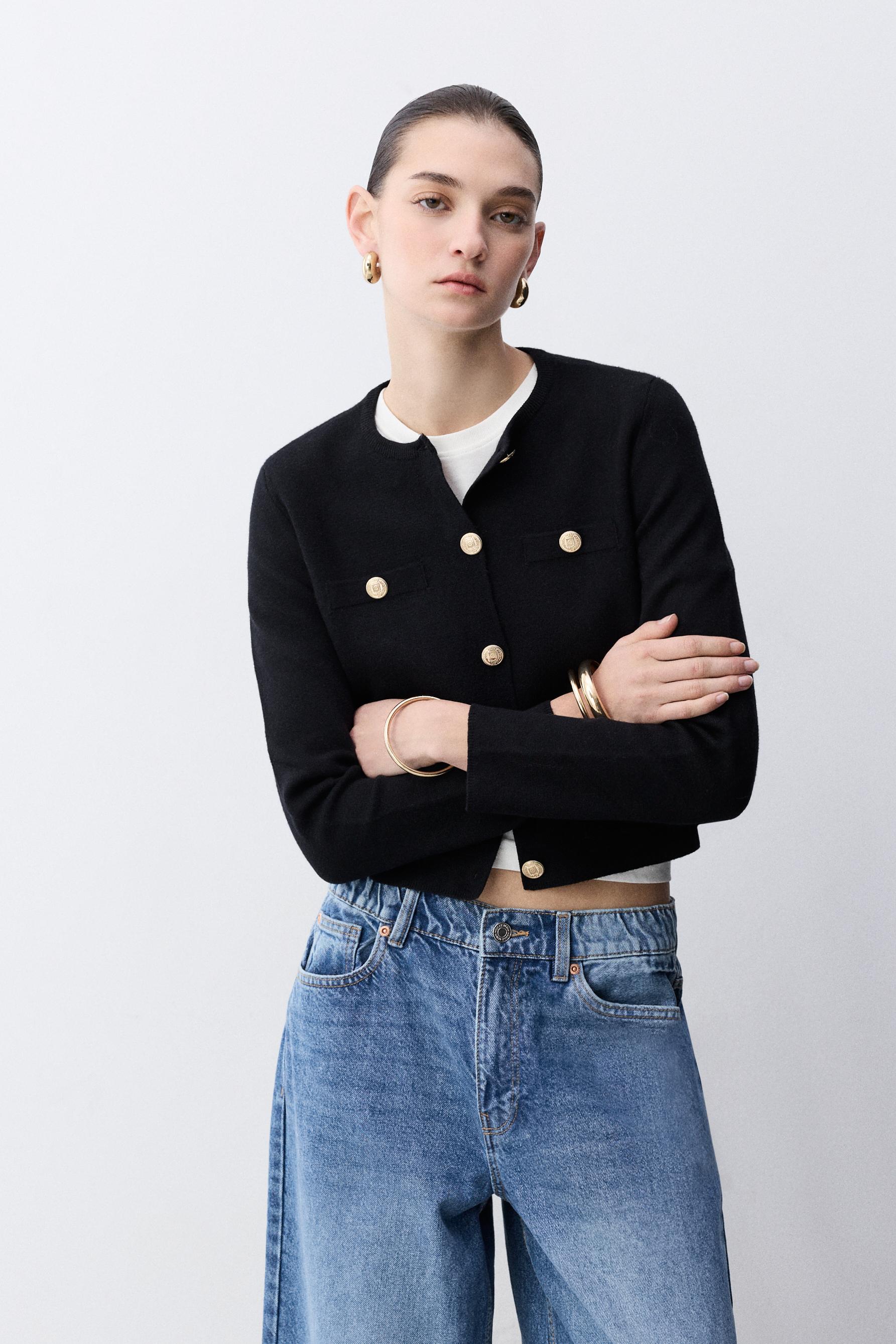 Chaqueta punto bolsillos