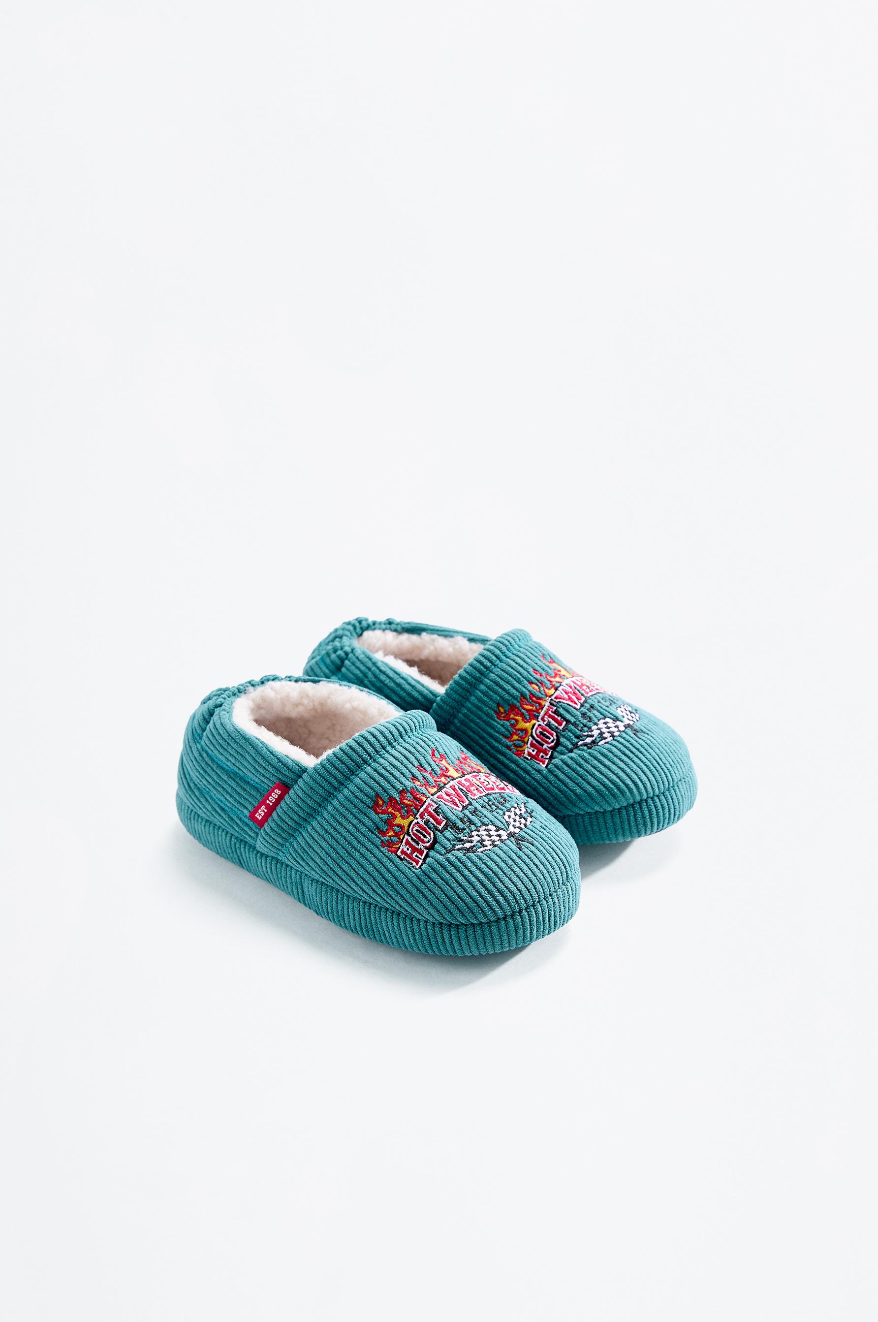 Hot Wheels ® Mattel closed-toe house slippers — GREEN