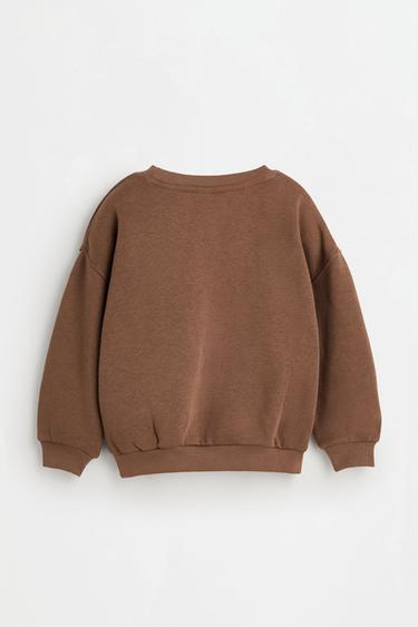 Sweatshirt and ribbed leggings set — CHOCOLATE 4