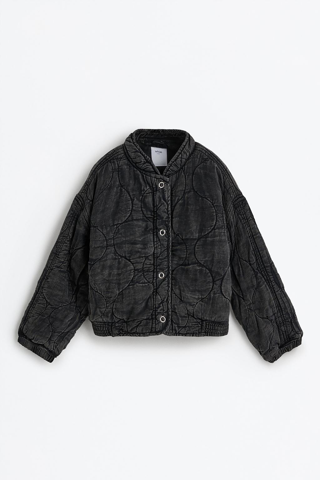 Bomber matlasată denim