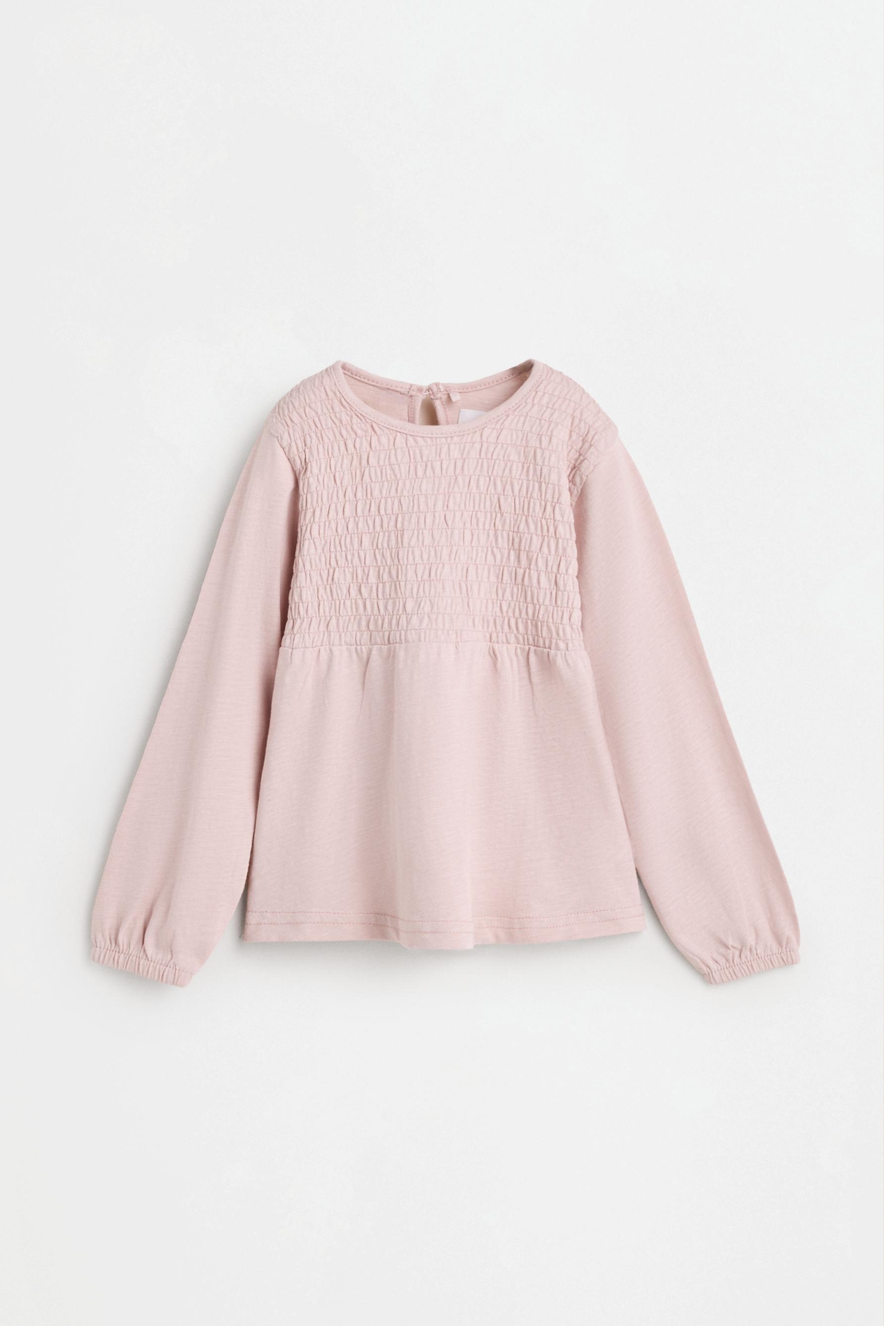 Smocked T-shirt — PINK