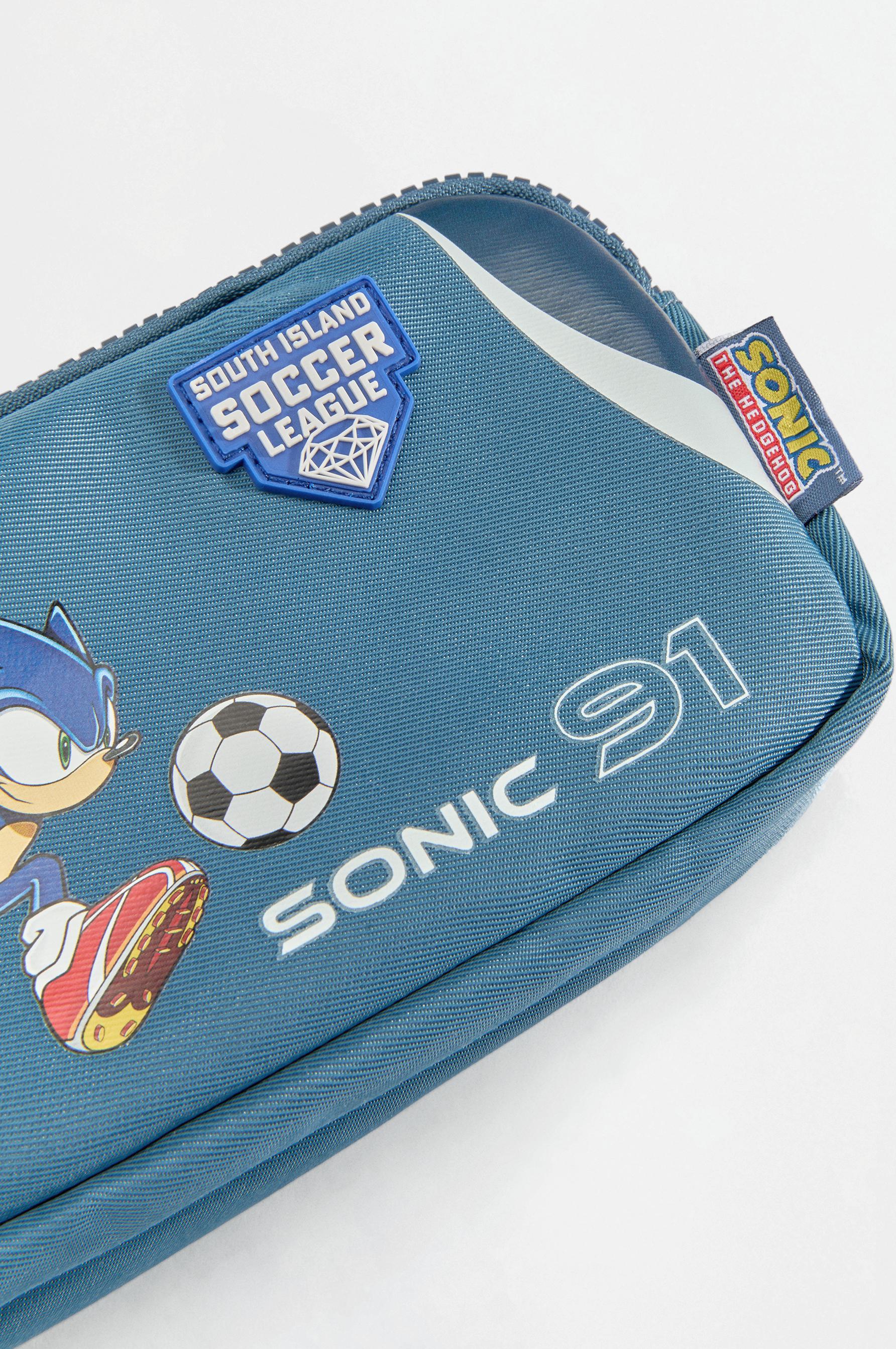 SONIC™ | SEGA double-zip pencil case — WASHED BLUE