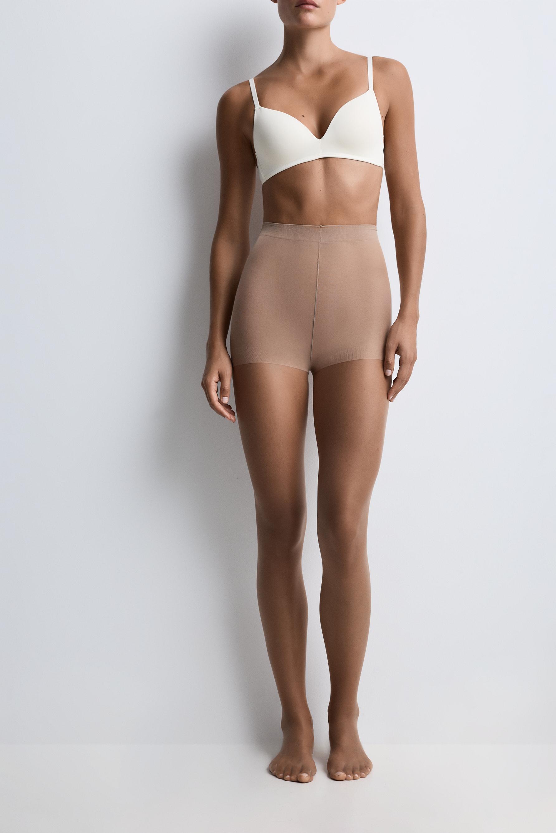 Basic 20 denier tights (2-pack) — ECRU