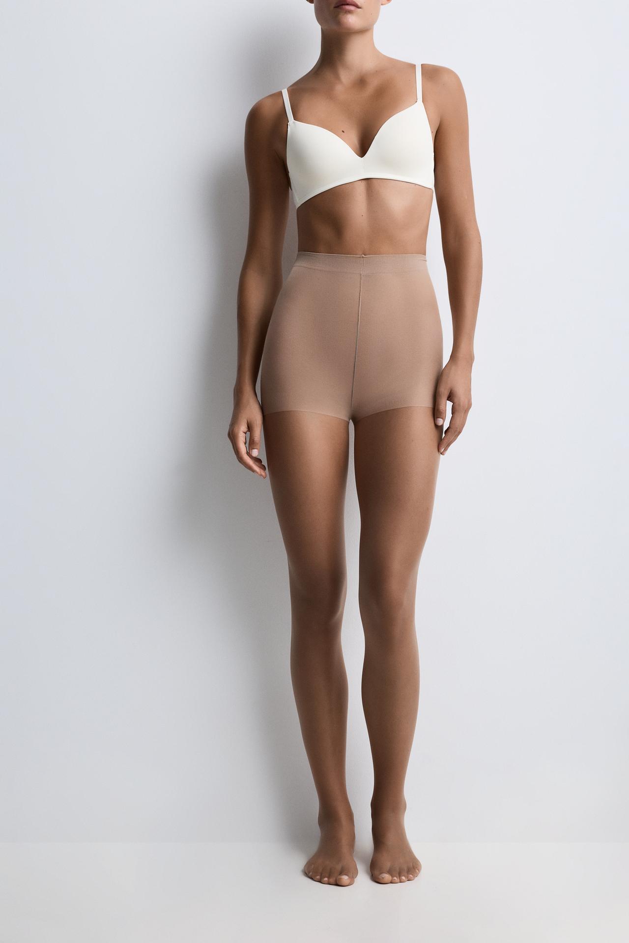 Basic 20 denier tights (2-pack) — ECRU