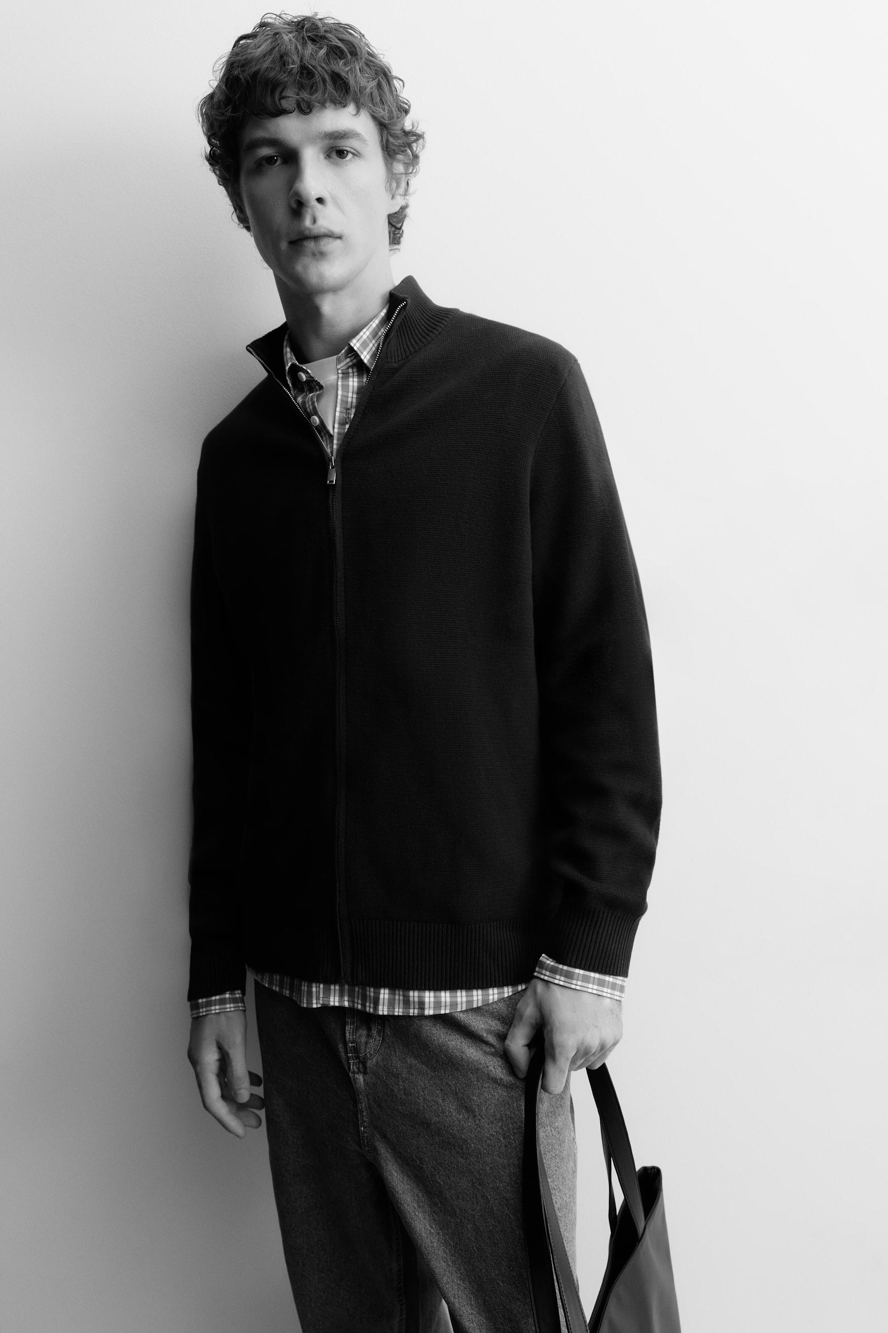 Chaqueta cremallera punto