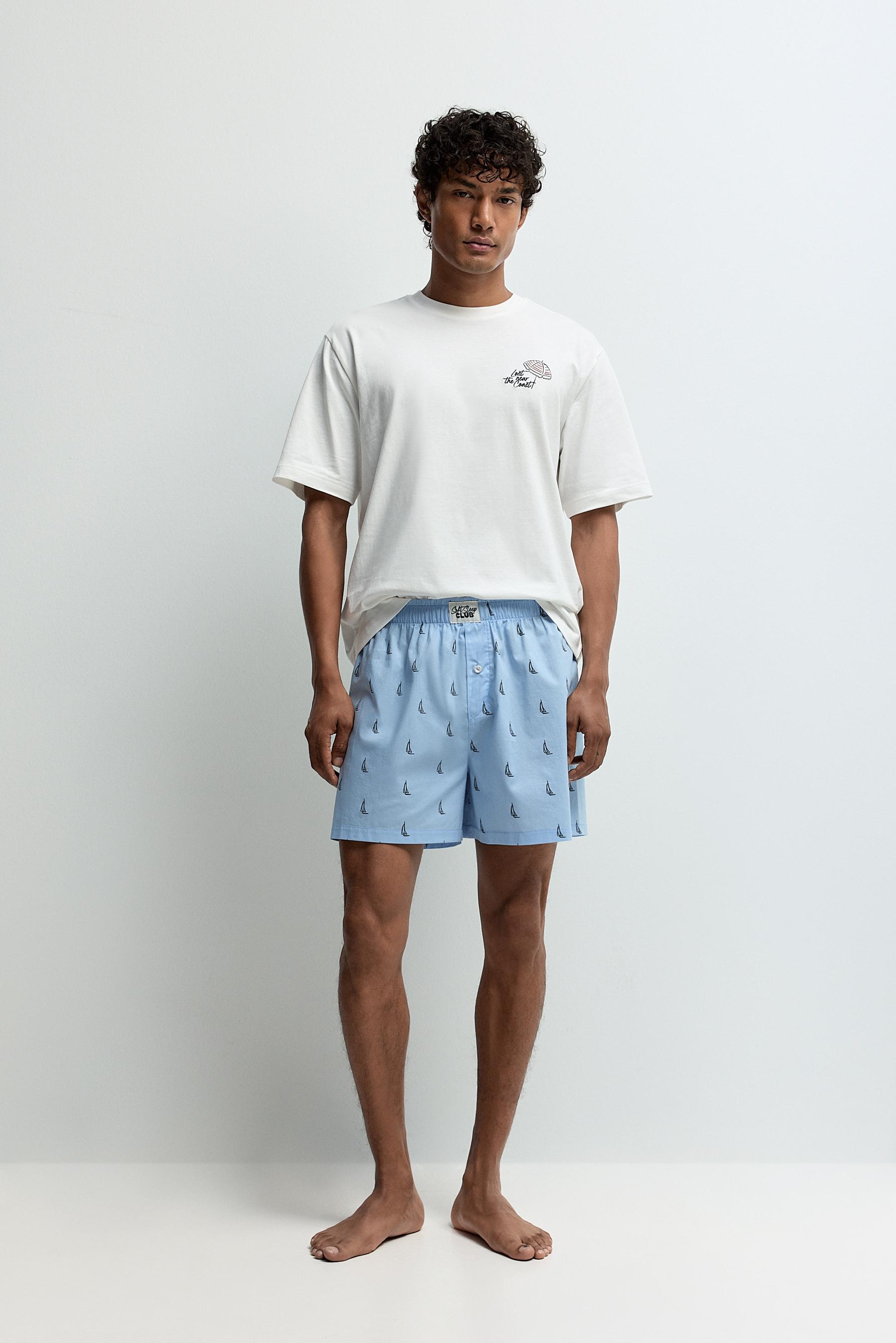 Short printed pyjamas — OFF WHITE