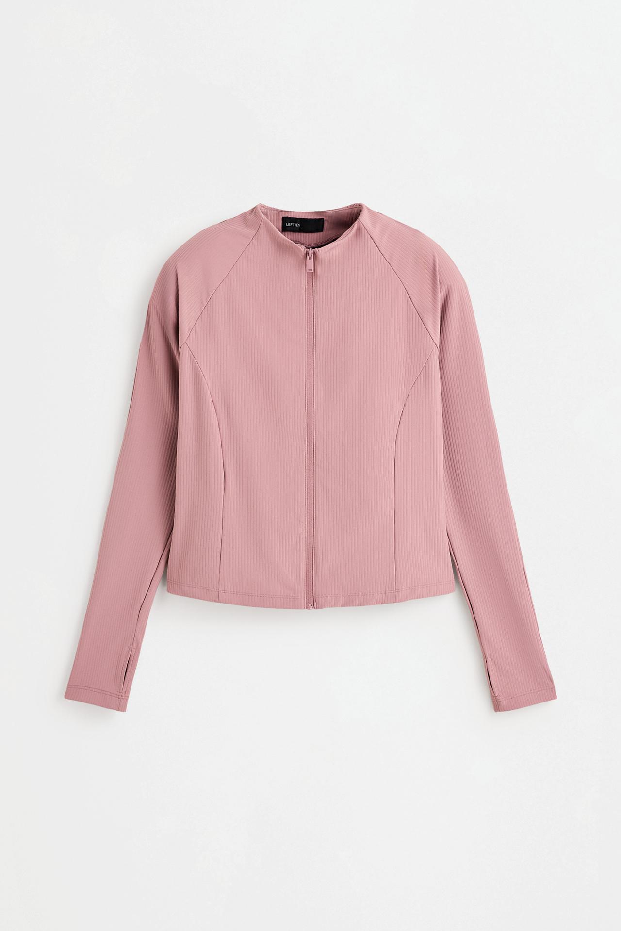 Ribbed sports jacket — PINK