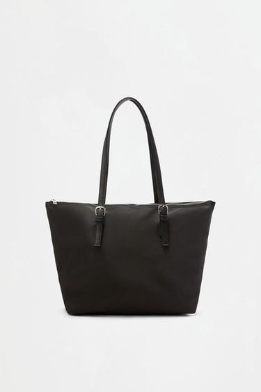 Nylon shopper bag — BLACK 1