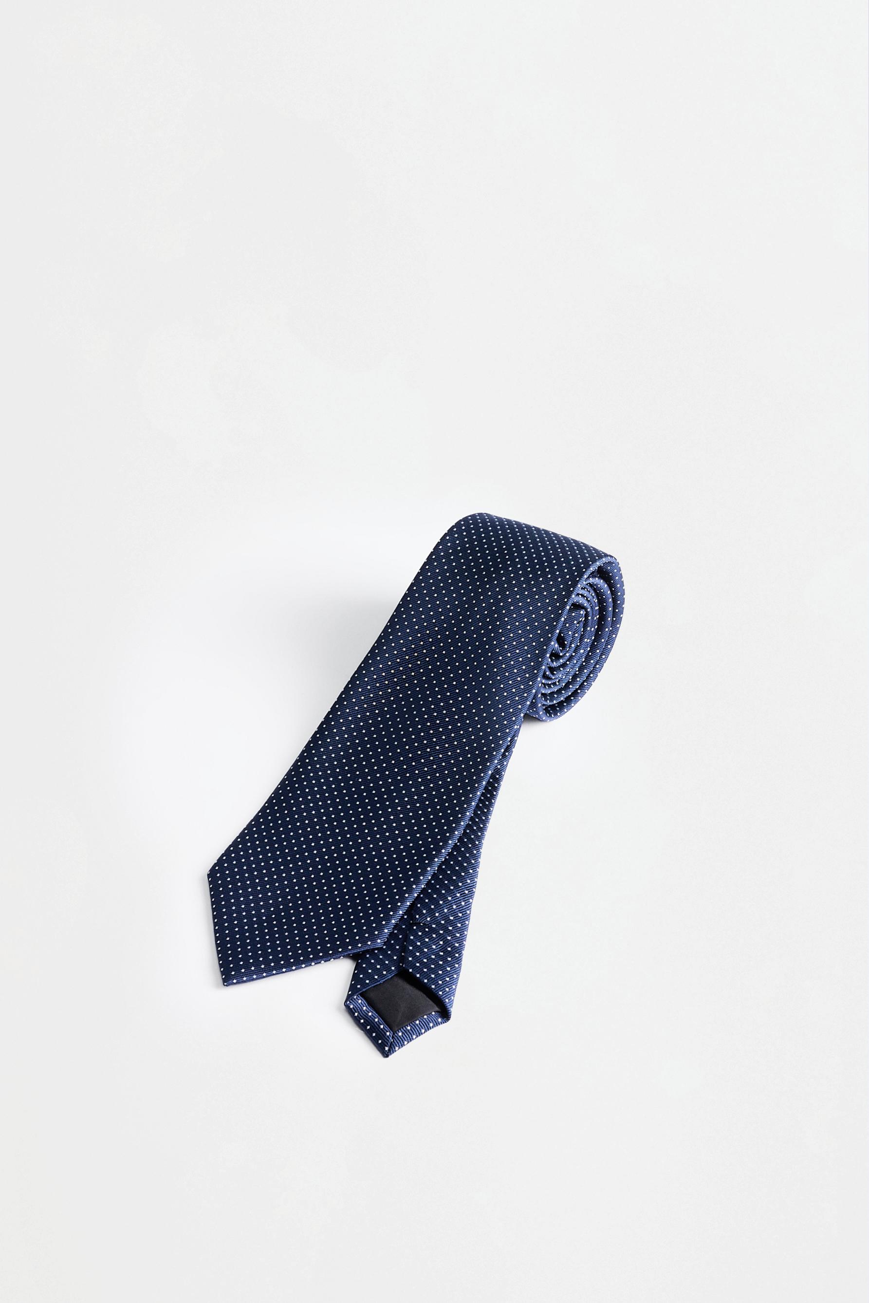 Polka dot tie — BROWN TONES