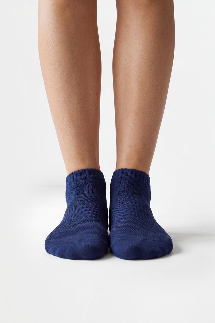 Sports ankle socks (5-pack) — BLUE
