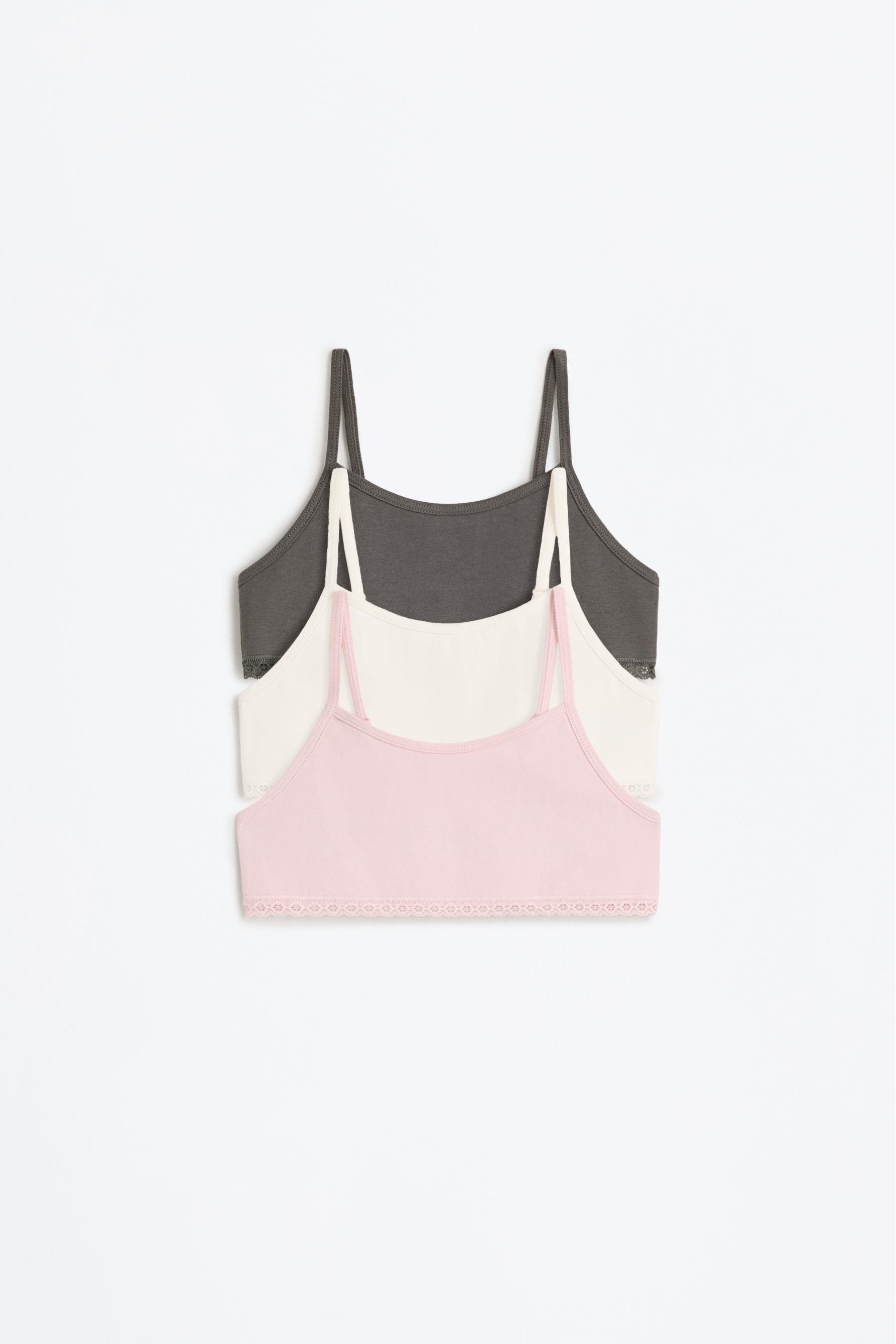 Pack of 3 lace tops — PINK TONES