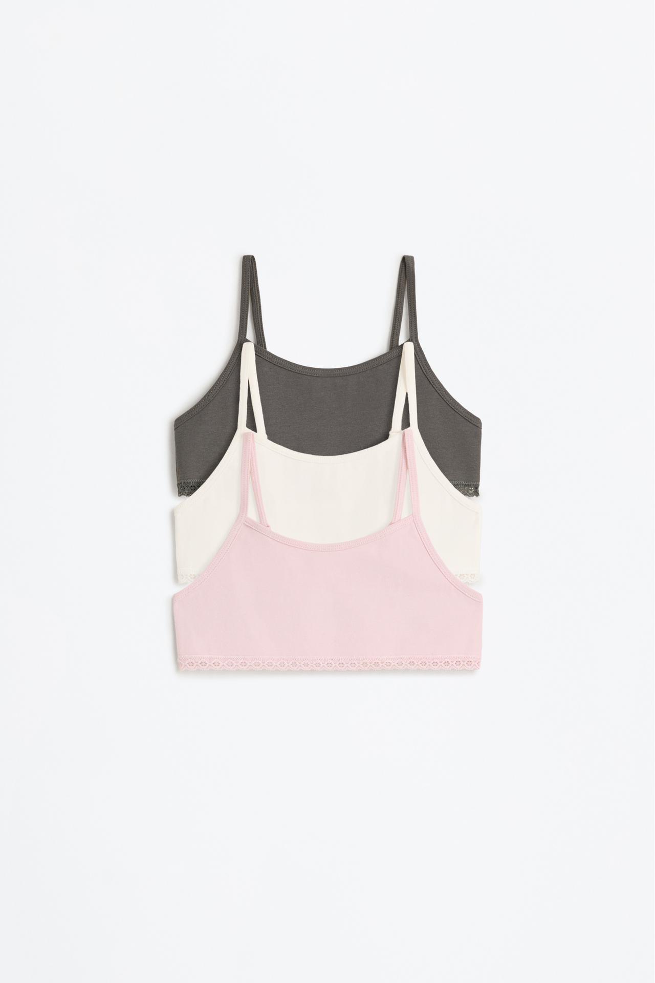 Pack of 3 lace tops — PINK TONES