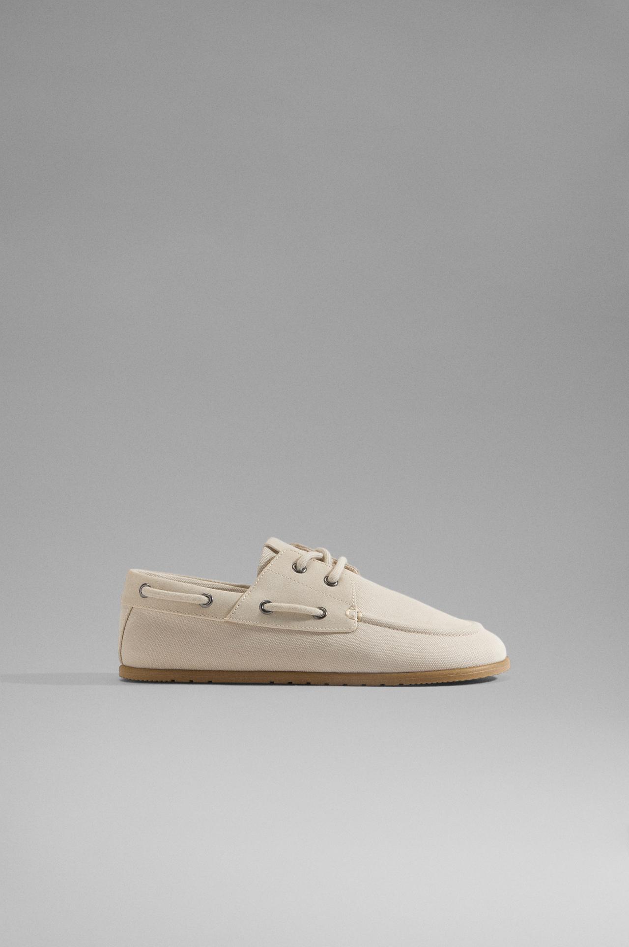 BAREFOOT BOAT SHOES — BEIGE