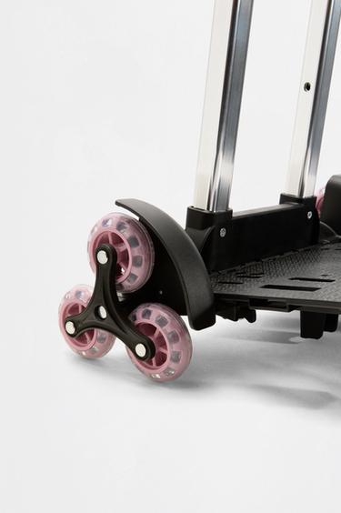 School backpack cart — PALE PINK 3