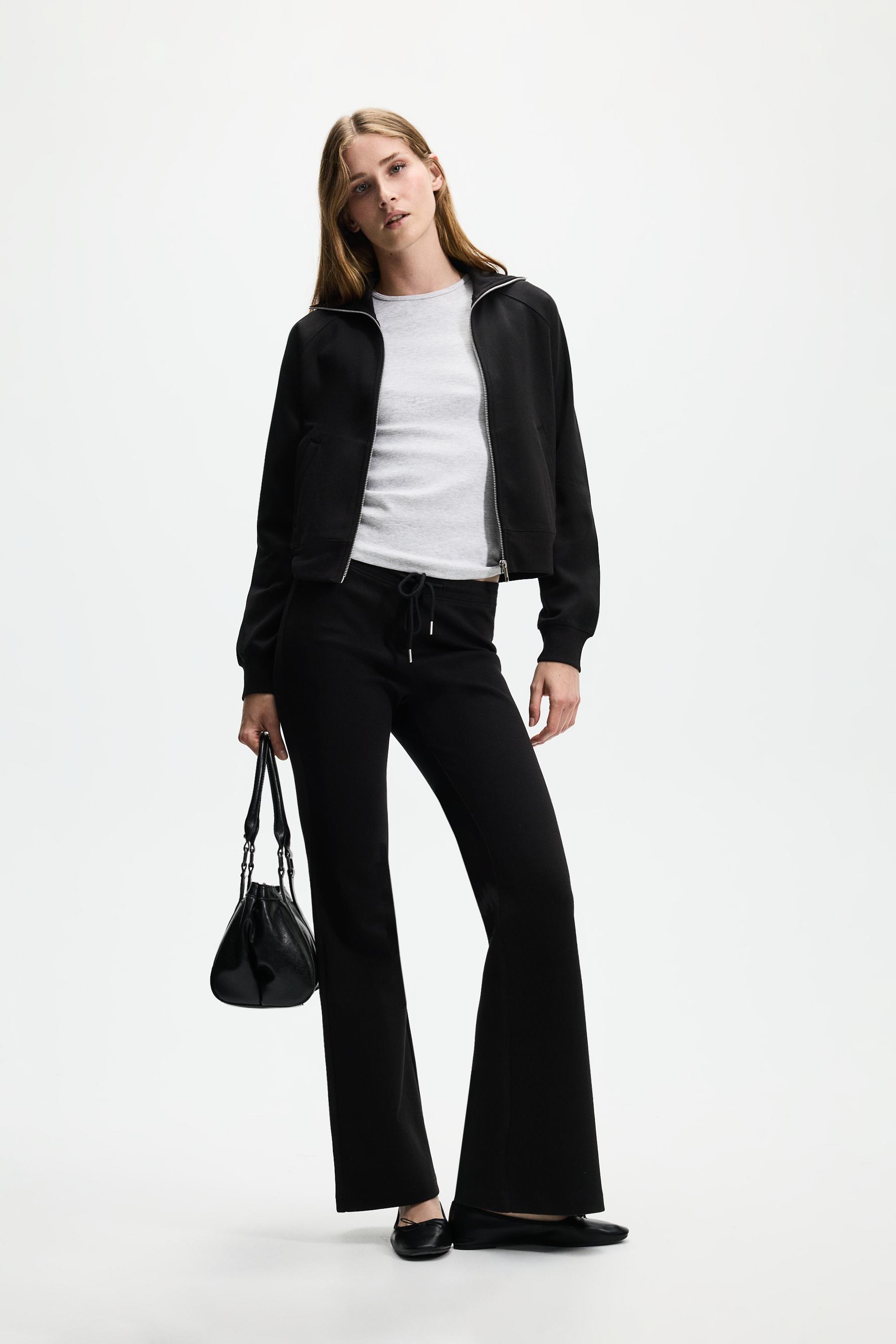 Basic interlock jacket — BLACK