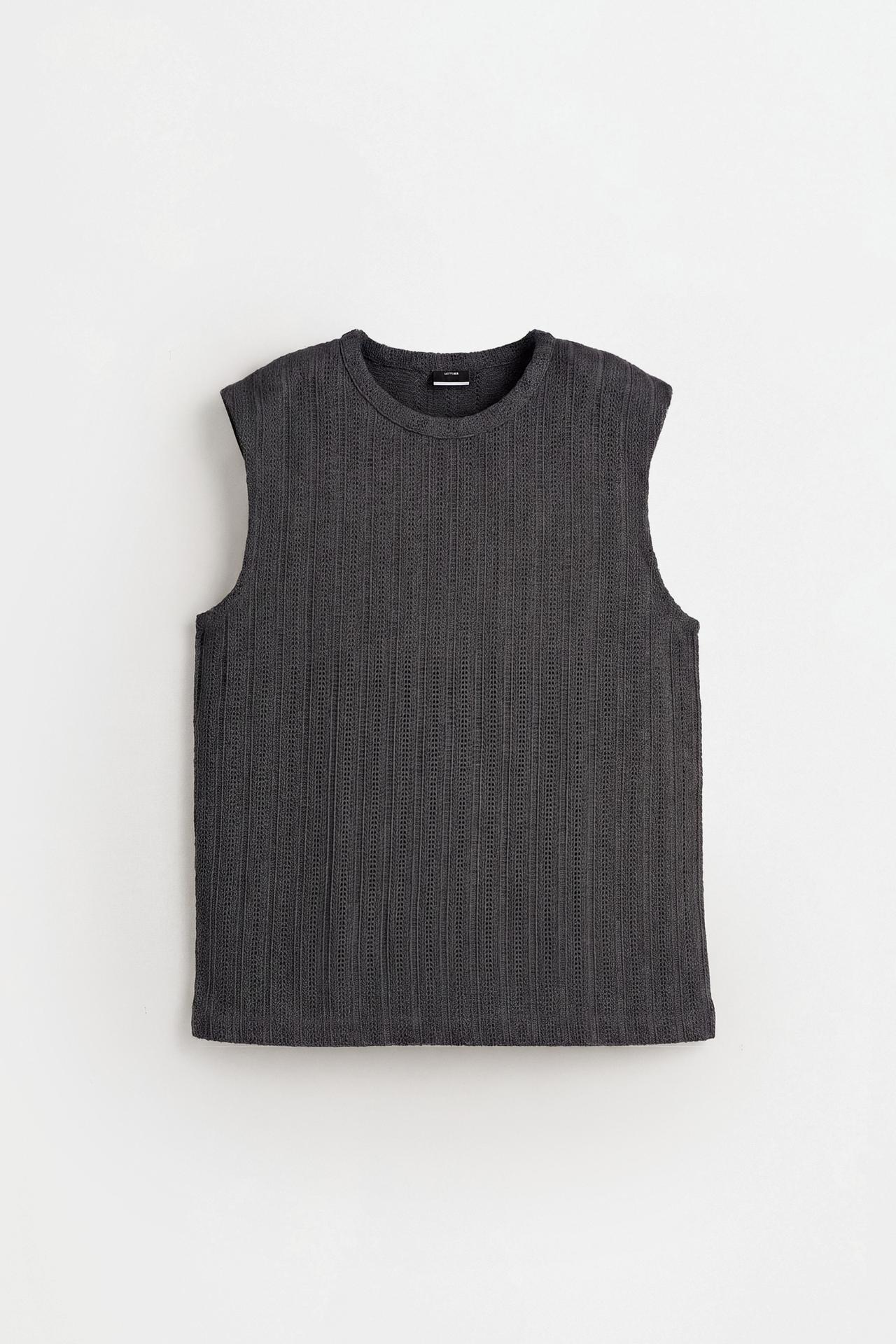 Openwork textured vest — LEAD
