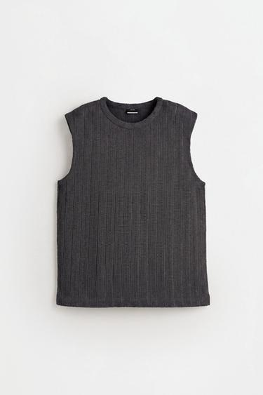 Openwork textured vest — LEAD 6