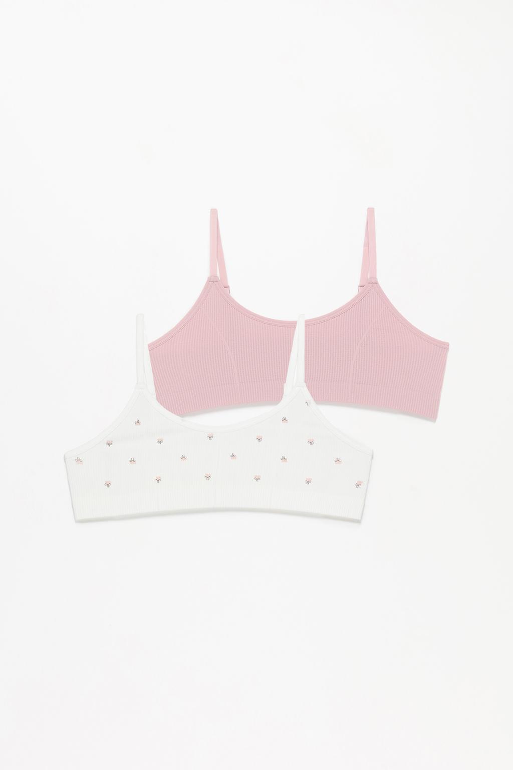 Pack 2 tops sin costuras estampados