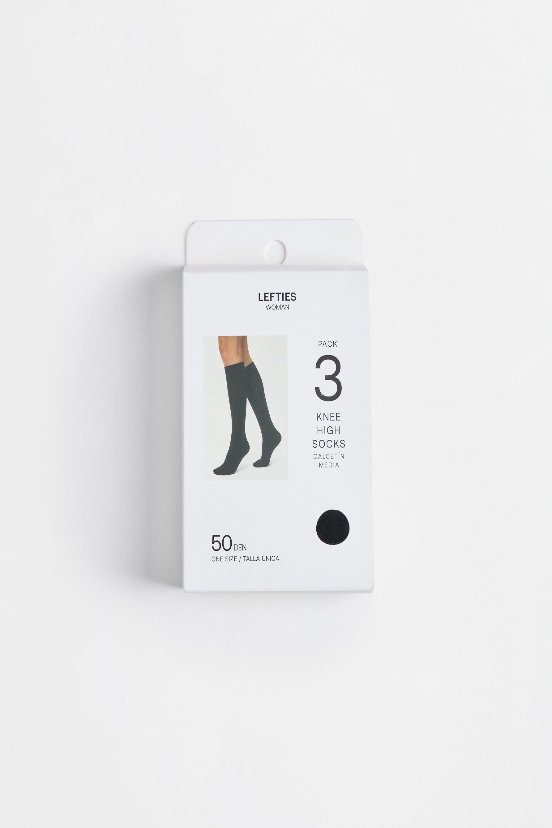 Calcetines altos media 50 denier (Pack 3)