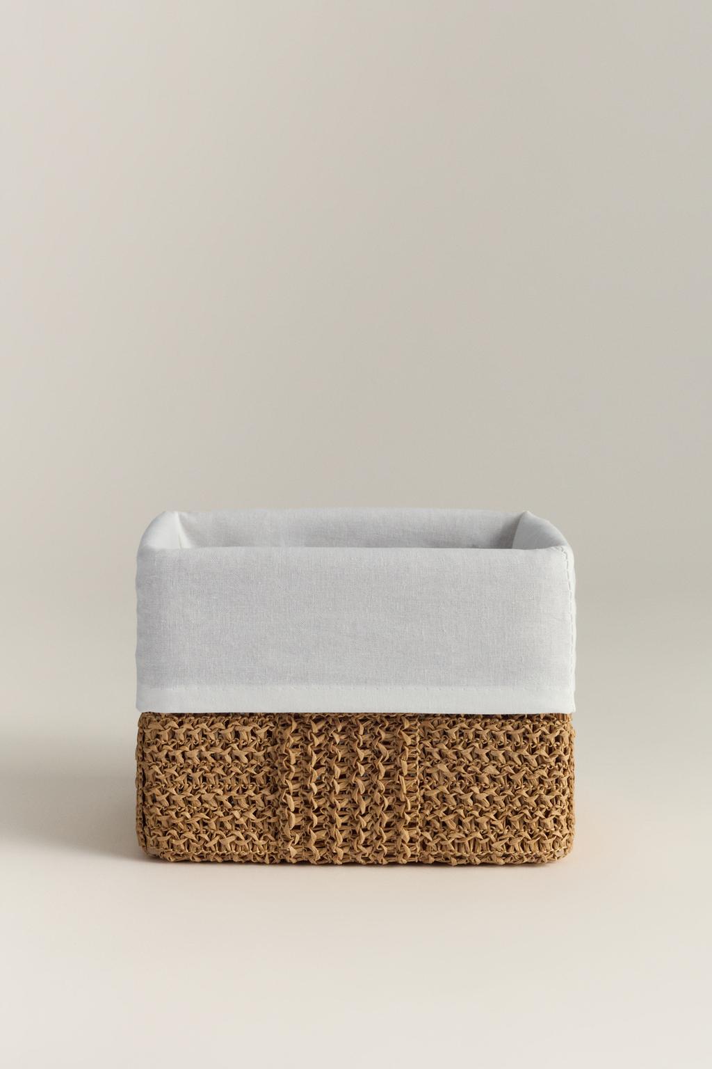 Cesta tejido interior 18 x 14 x 13 cm