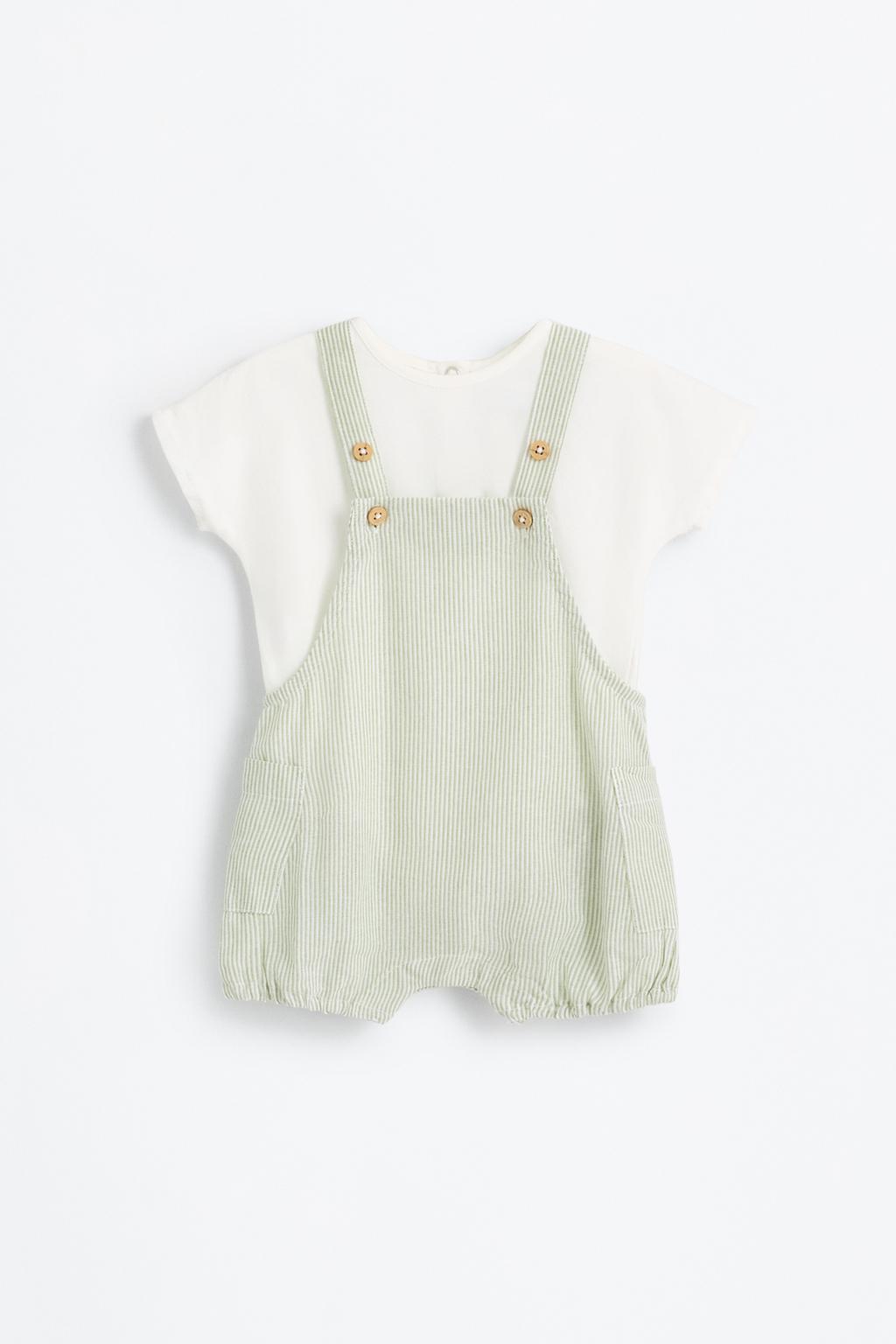T-shirt and strappy bodysuit co-ord