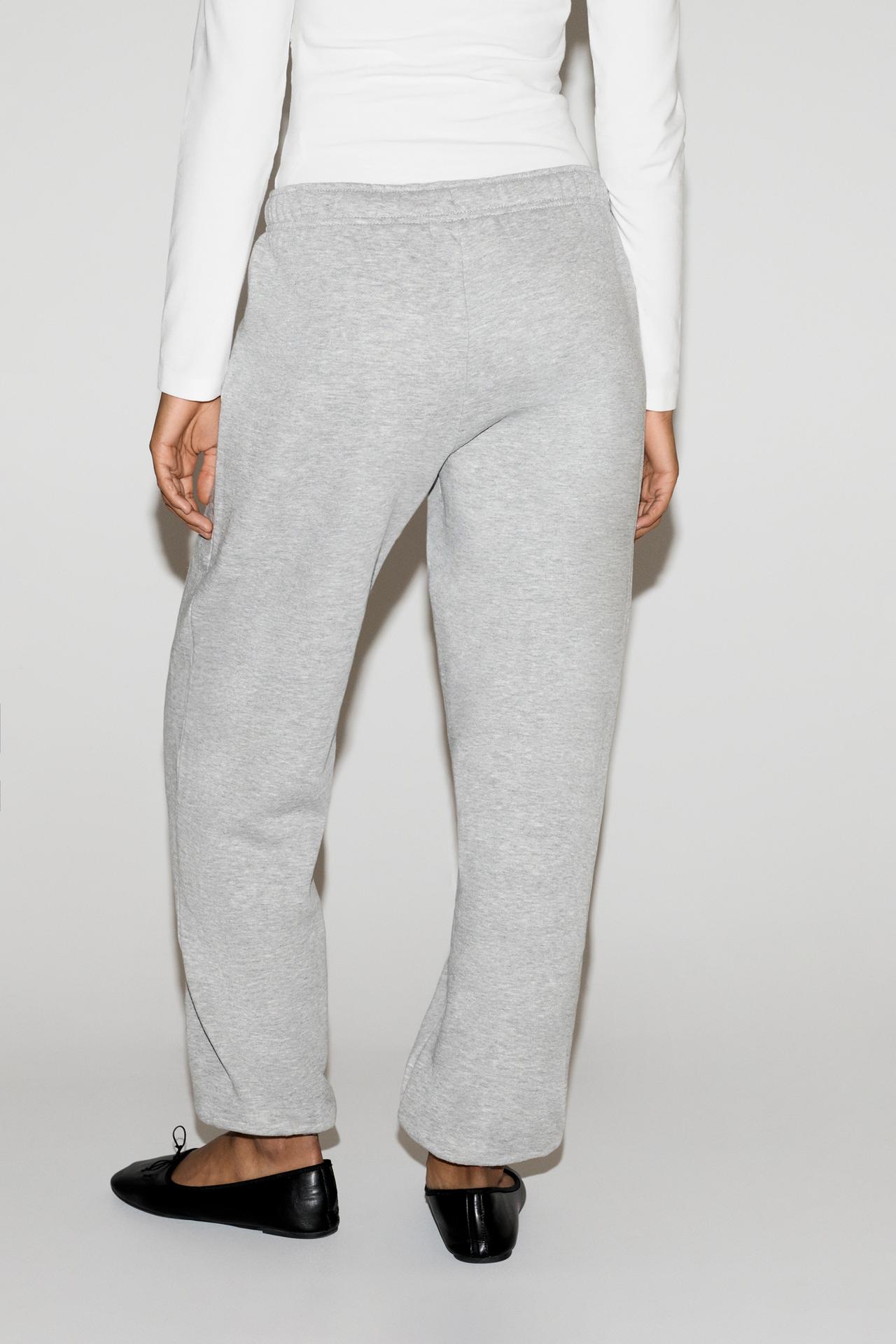 Basic tracksuit bottoms — GREY MARL