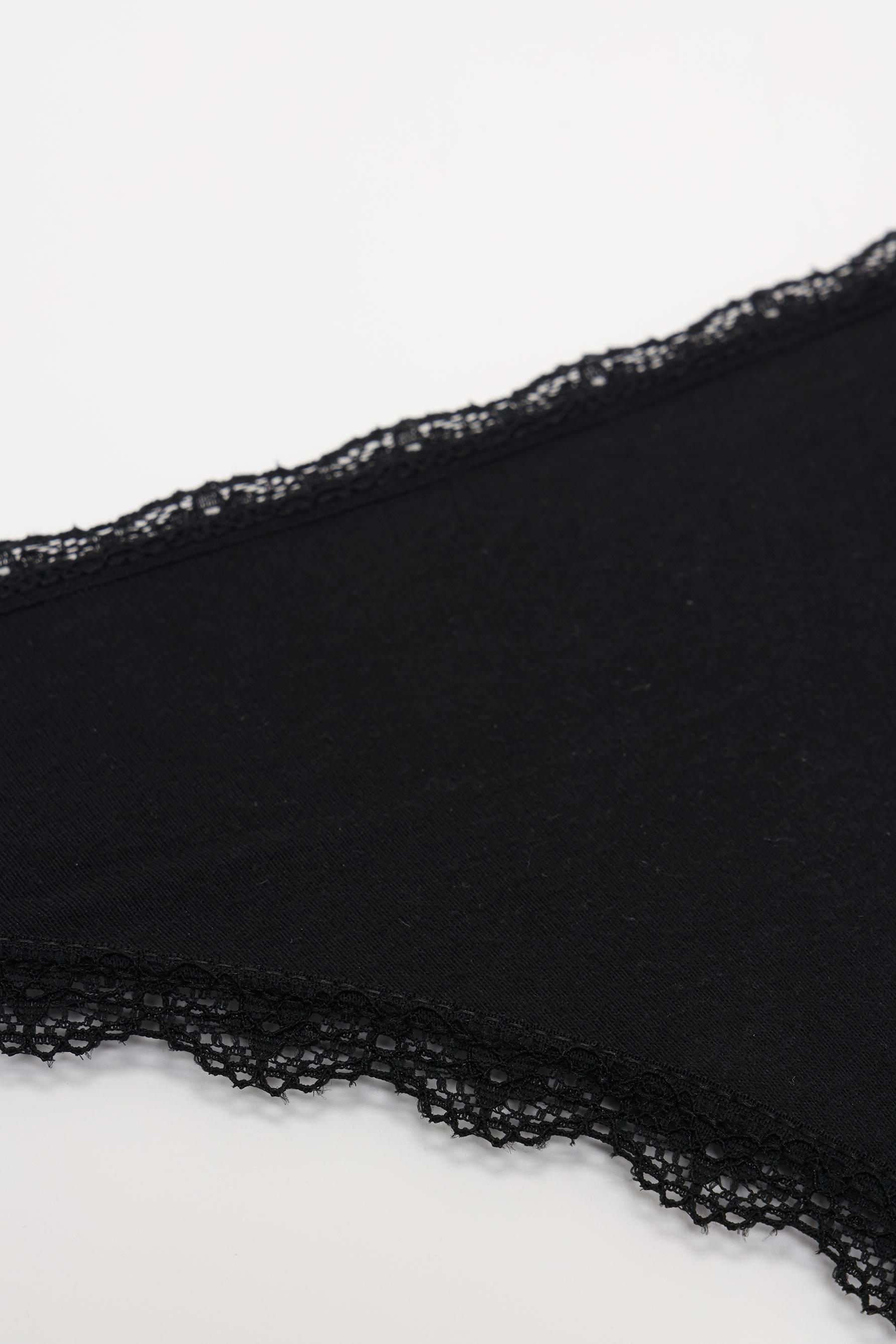 Cotton stretch Brazilian briefs (3-Pack) — BLACK